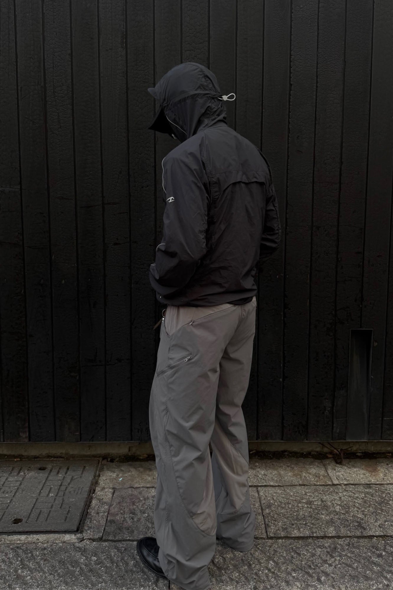 CATSSTAC Multi-Panel Layered Drawstring Pants-Pants-M (Preorder)-Gray-Free Shipping Leatheretro
