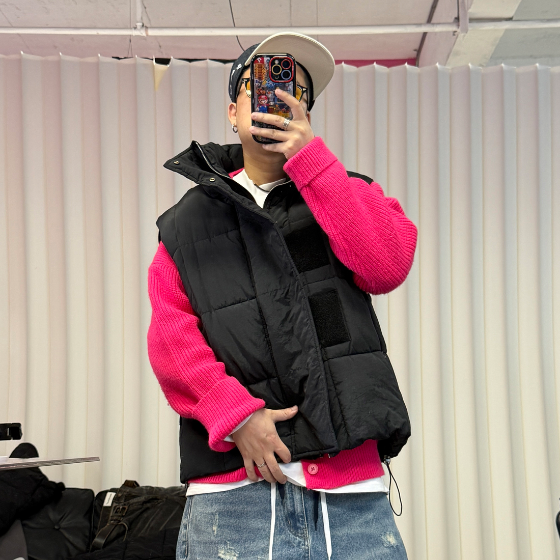 ME DA IGUAL Detachable Sleeve Stand-Collar Quilted Jacket-Jacket-M-Free Shipping Leatheretro