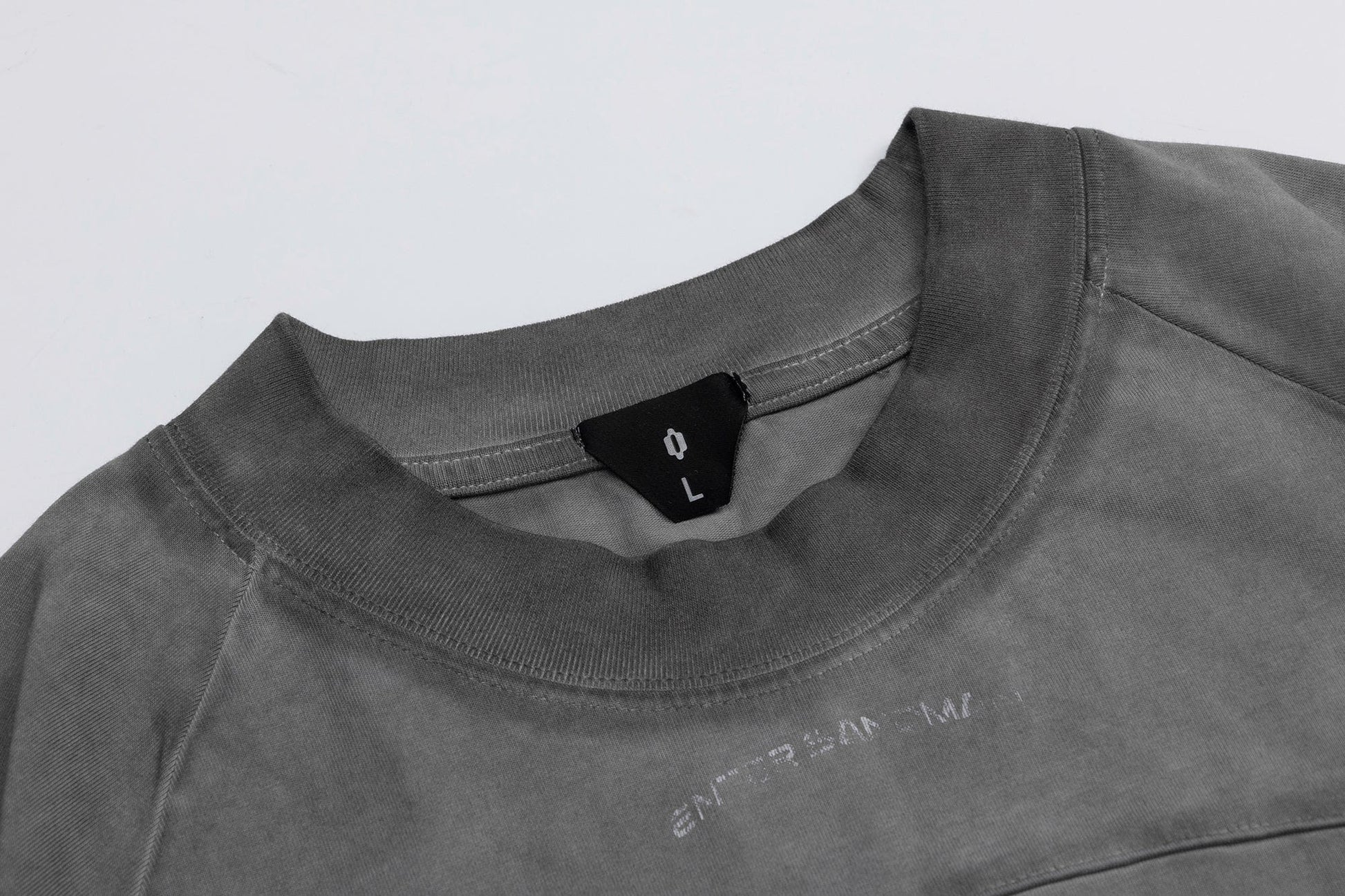 OVDY Graphic Faded Raglan Sorona T-Shirt-T Shirt-Gray-S-Free Shipping Leatheretro