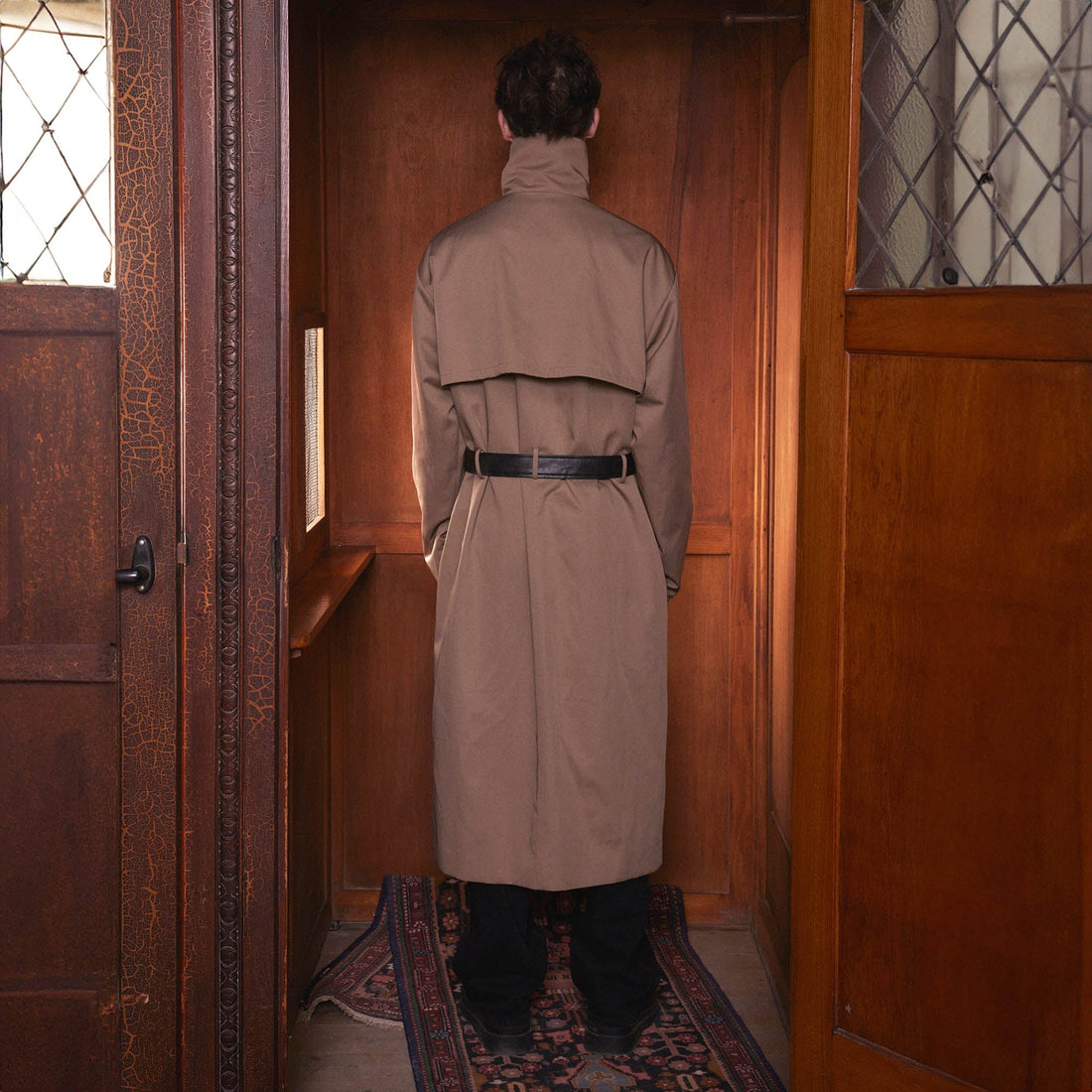 KADAKADA Choking Glove Trench Coat-Jacket-M-Free Shipping Leatheretro
