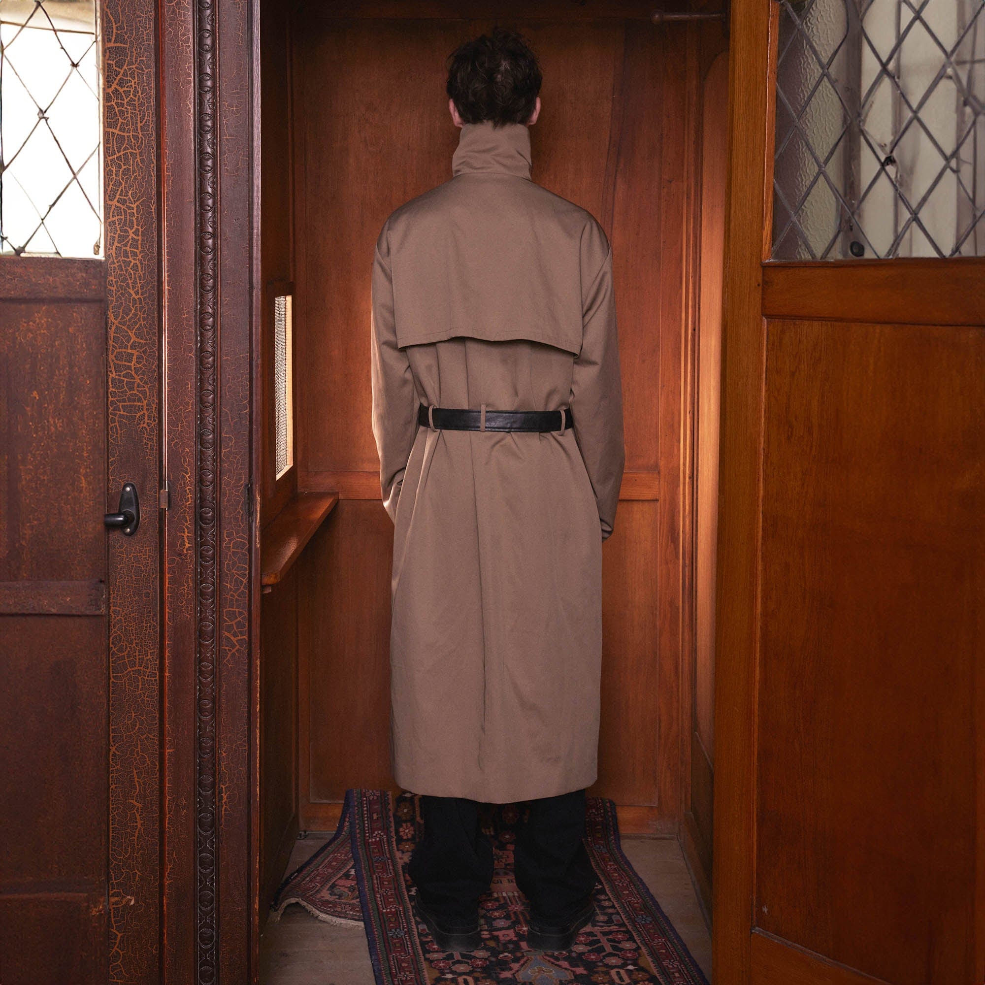 KADAKADA Choking Glove Trench Coat-Jacket-M-Free Shipping Leatheretro