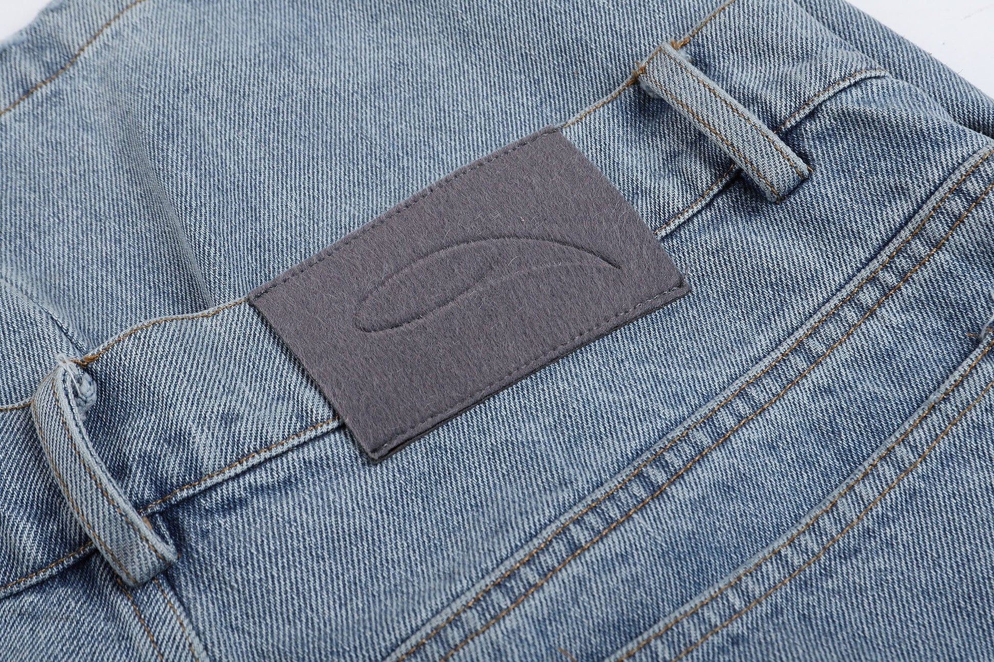 WHISTLEHUNTER Stacked Washed Rivet Flare Jeans-Jeans-S-Blue-Free Shipping Leatheretro