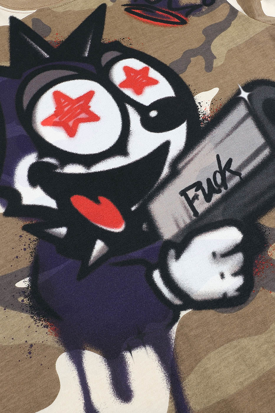 DND4DES Felix Camo Graffiti T-Shirt-T Shirt-S-Free Shipping Leatheretro