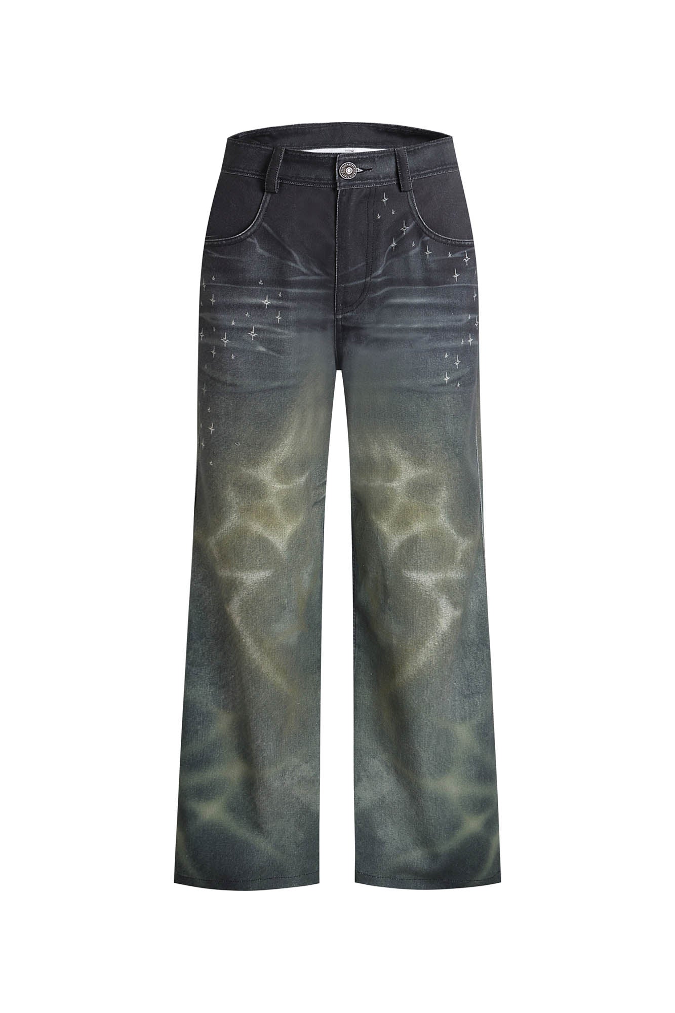 DND4DES Stardust Acid-Washed Jeans-Jeans-S-Free Shipping Leatheretro