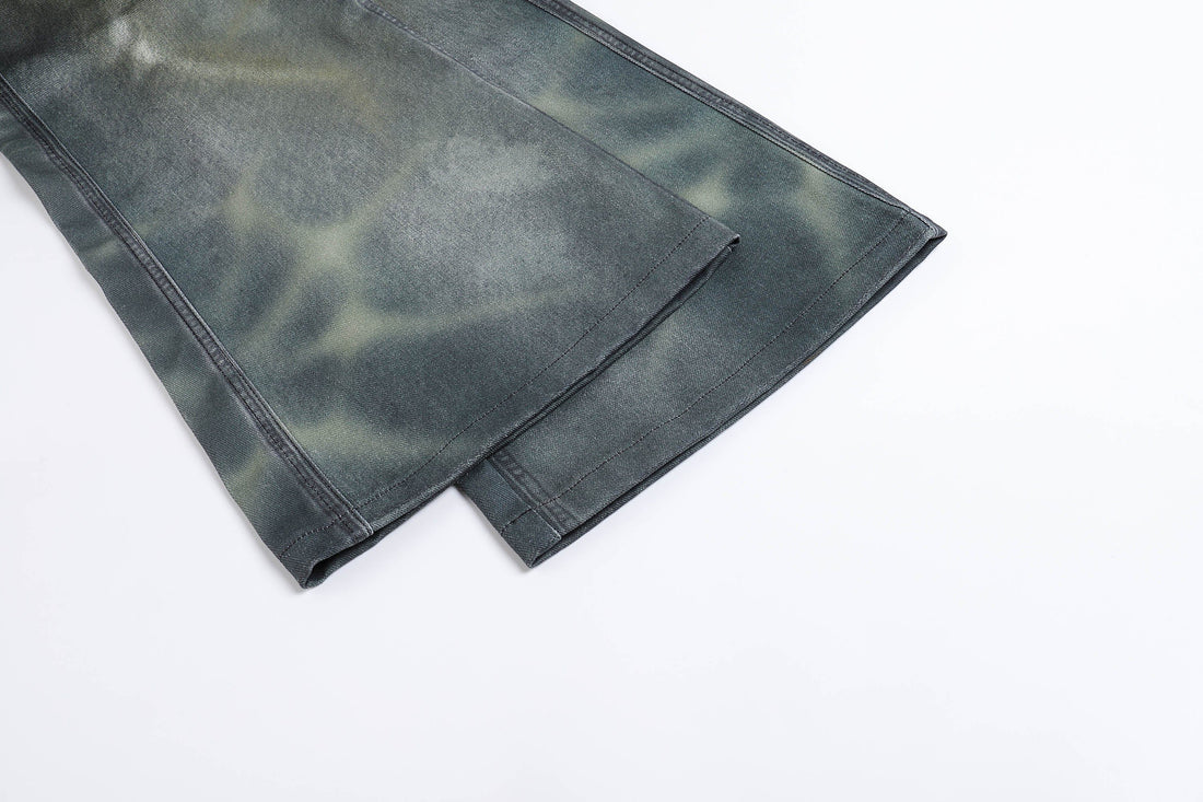 DND4DES Stardust Acid-Washed Jeans-Jeans-S-Free Shipping Leatheretro