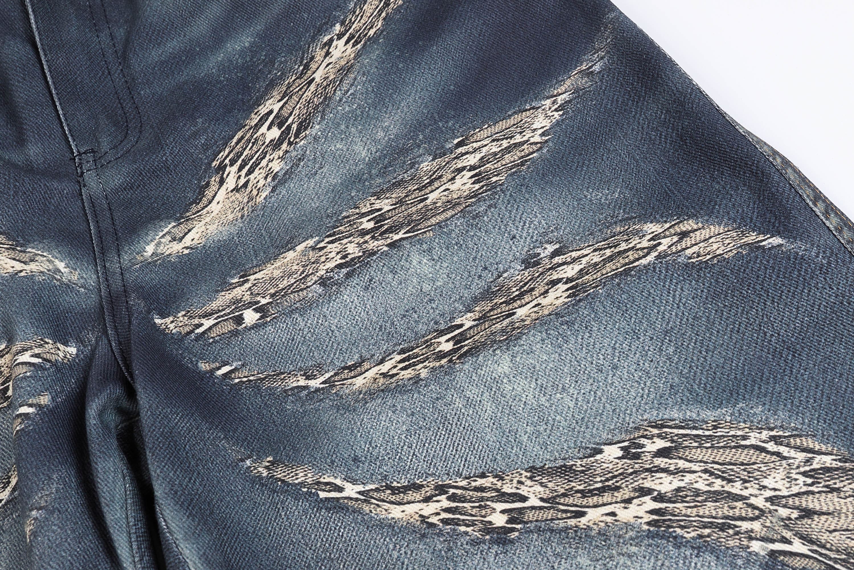 DND4DES×Faychui Leopard Wings Embroidered Wide-Leg Jeans-Jeans-S-Free Shipping Leatheretro