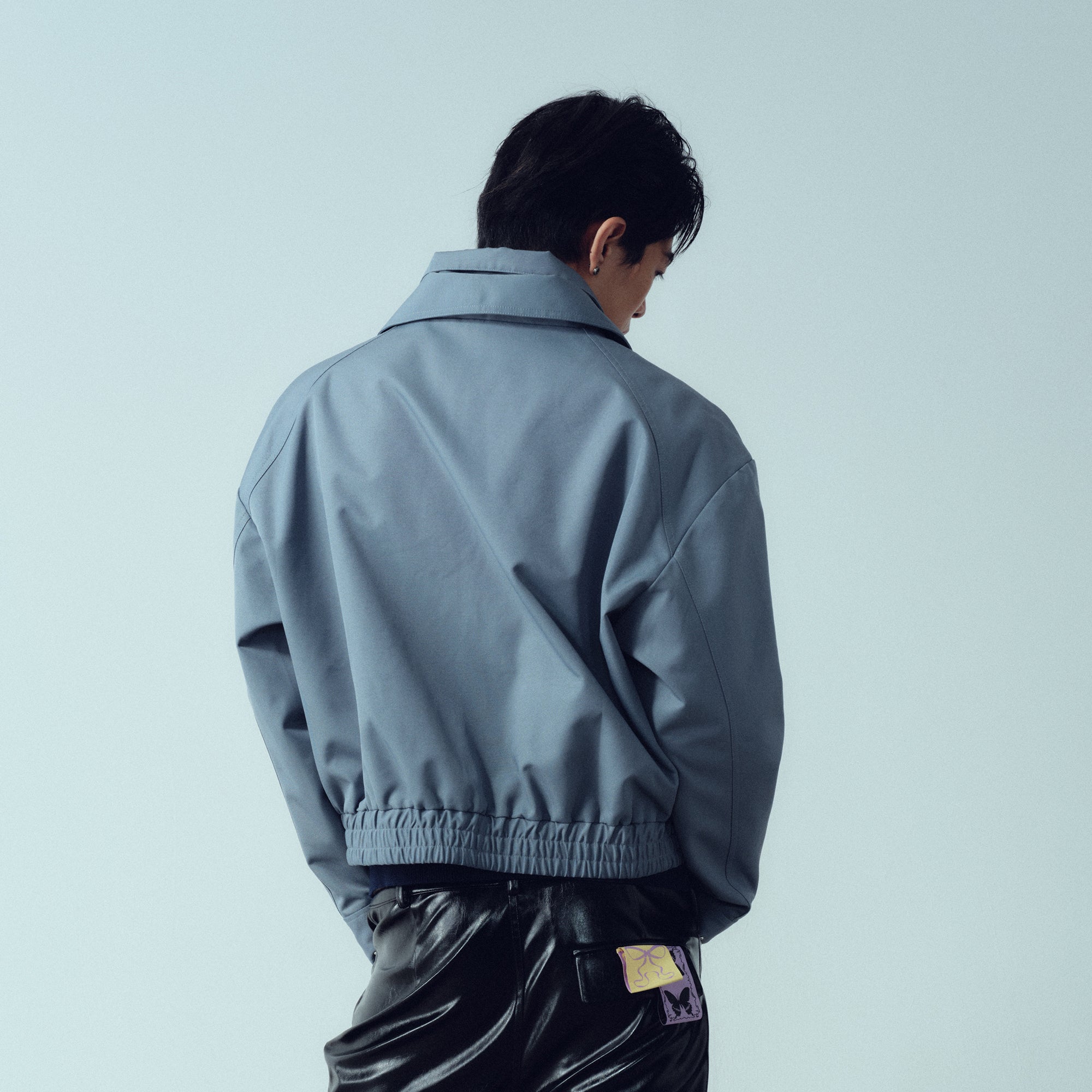 KADAKADA Double-Collar Shielded Utility Cropped Jacket-Jacket-M (Preorder)-Free Shipping Leatheretro