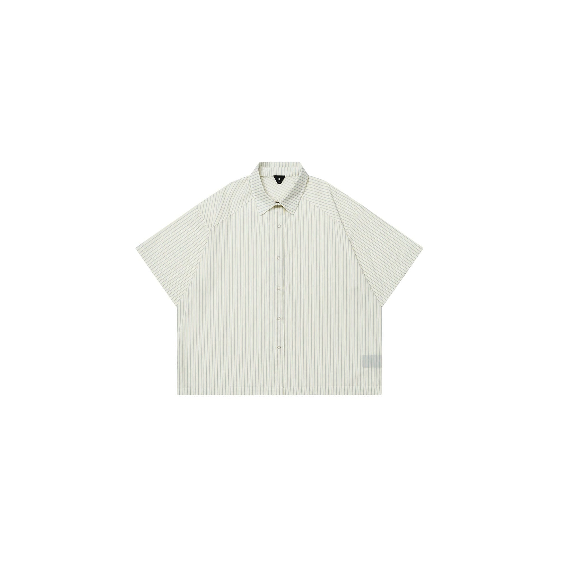 OVDY Pinstriped Cross Paneled Back Half Shirt-Half shirt-S-Free Shipping Leatheretro
