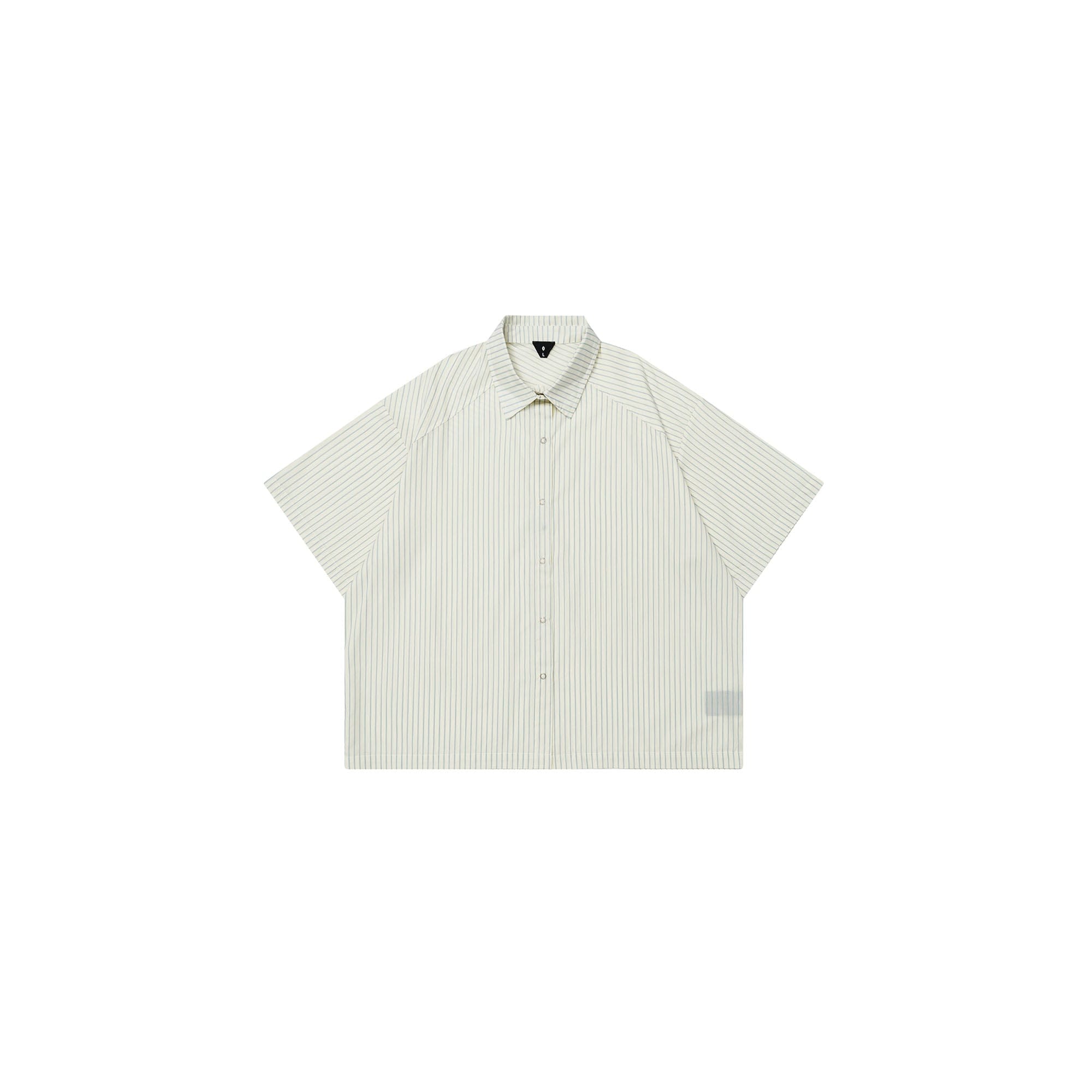 OVDY Pinstriped Cross Paneled Back Half Shirt-Half shirt-S-Free Shipping Leatheretro
