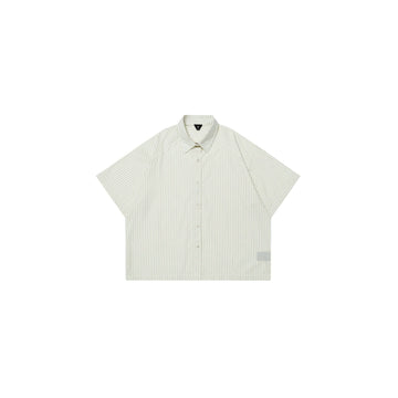 OVDY Pinstriped Cross Paneled Back Half Shirt-Half shirt-S-Free Shipping Leatheretro