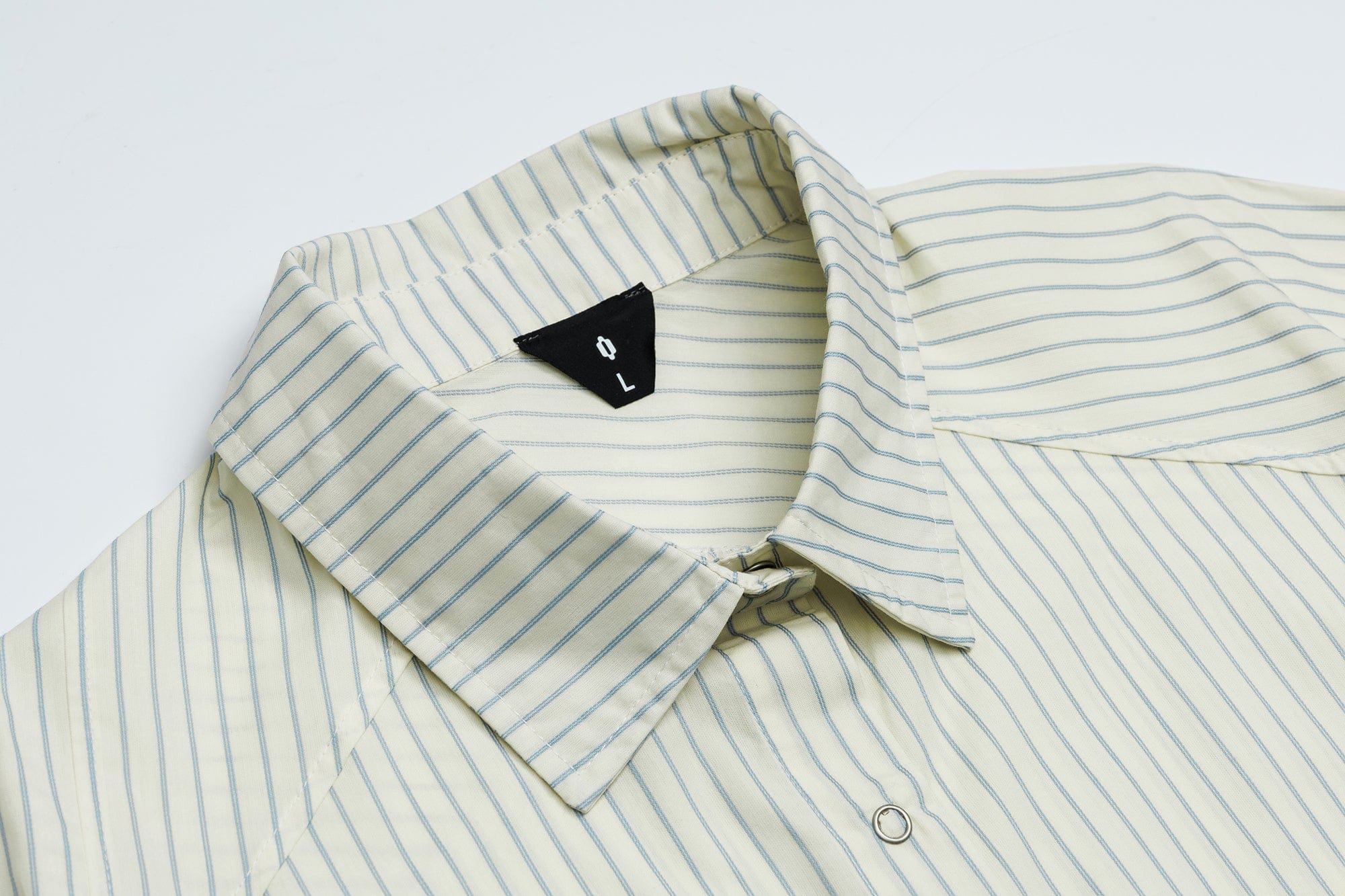 OVDY Pinstriped Cross Paneled Back Half Shirt-Half shirt-S-Free Shipping Leatheretro