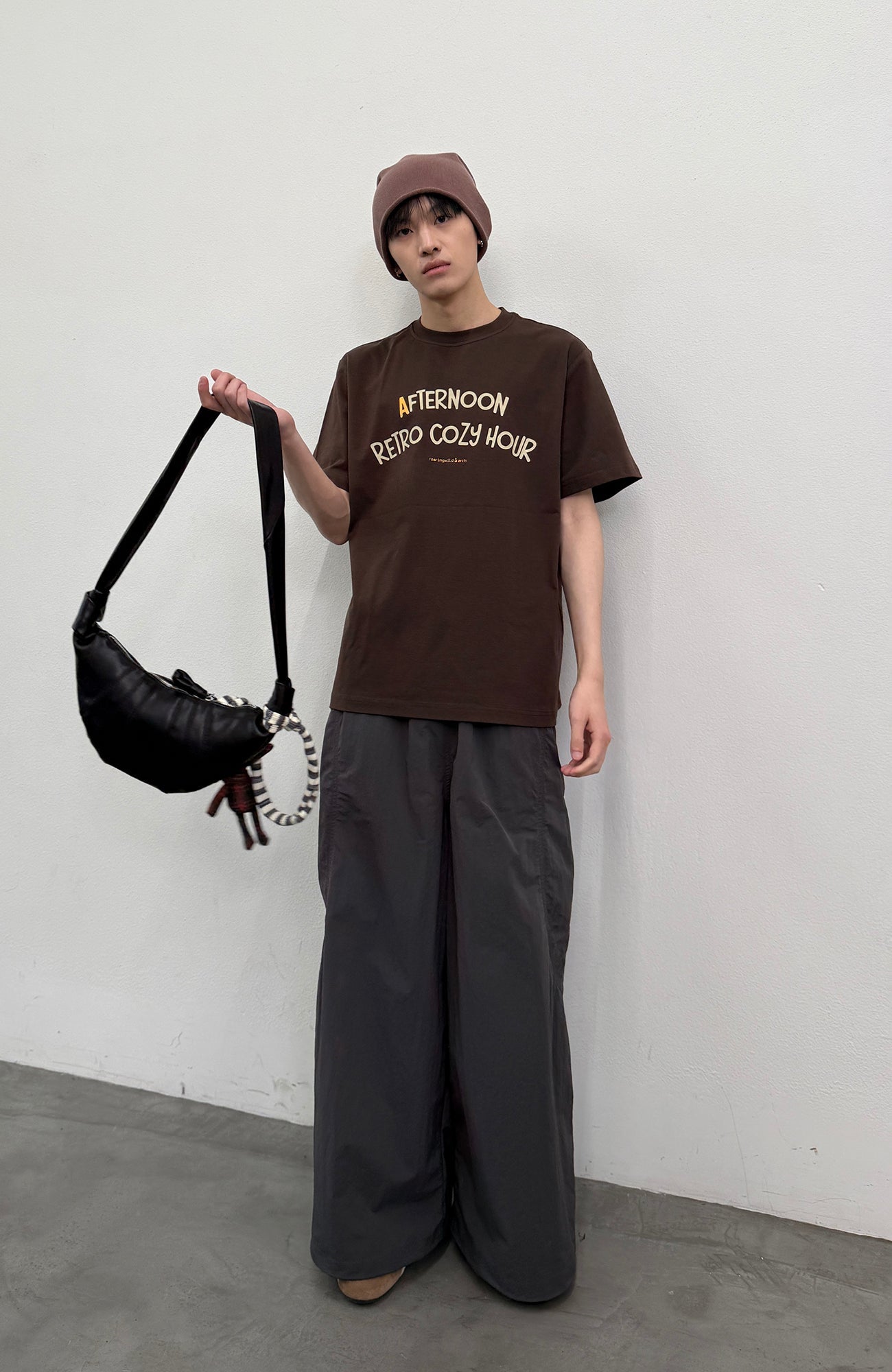 ROARINGWILD A ARCH Quick-Dry Wide-Leg Parachute Pants-Pants-XS-Green-Free Shipping Leatheretro