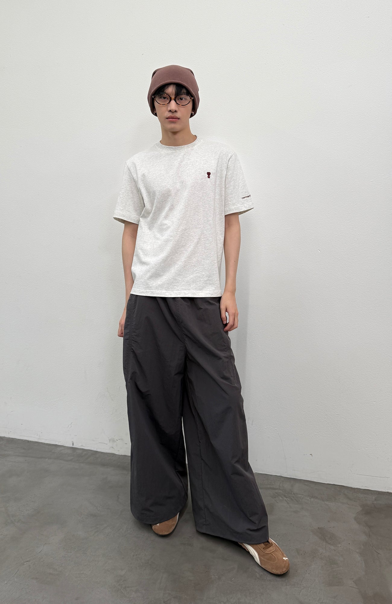 ROARINGWILD A ARCH Quick-Dry Wide-Leg Parachute Pants-Pants-XS-Green-Free Shipping Leatheretro