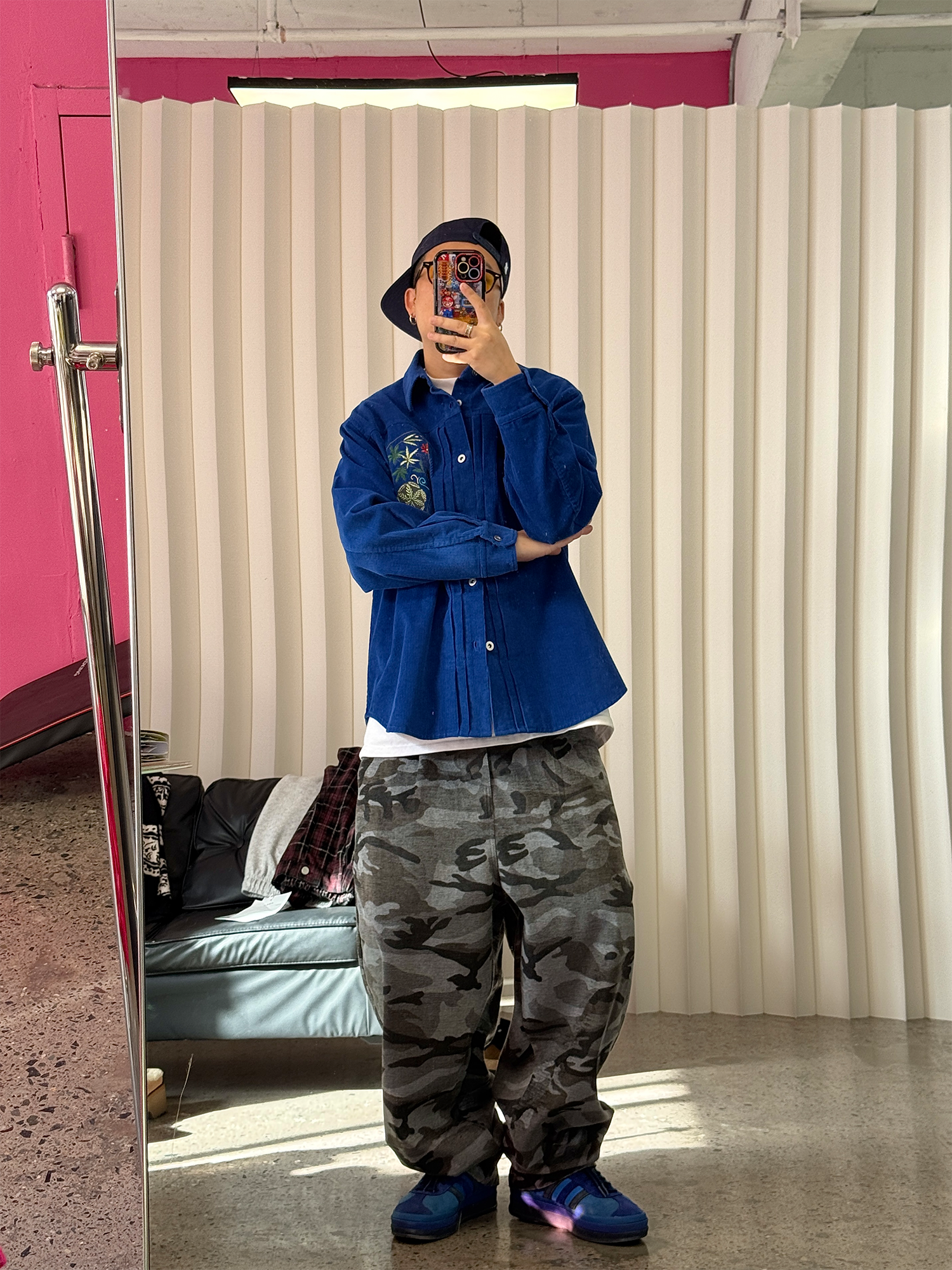 ME DA IGUAL Camo Elastic Waistband Tappered Pants-Pants-M-Free Shipping Leatheretro