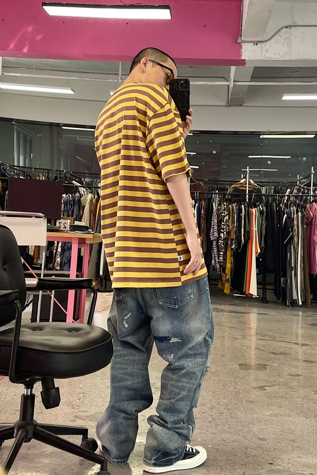 ME DA IGUAL Distressed Ripped Whisker Washed Jeans-Jeans-M-Free Shipping Leatheretro