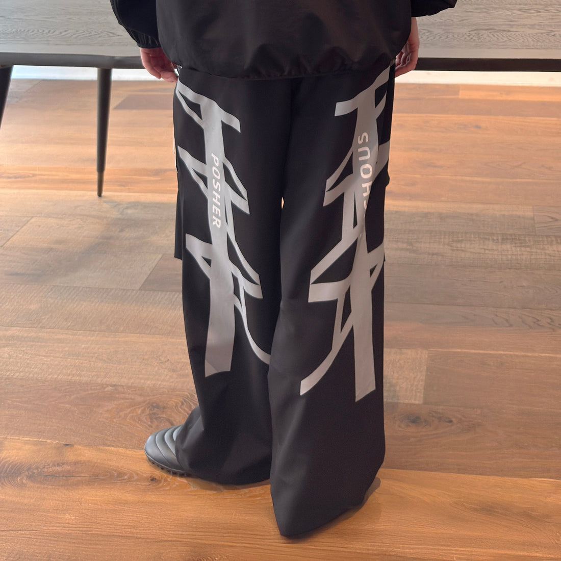 MIICHOUS 1st 3A Graphic Wide-Leg Track Pants-Pants-S-Free Shipping Leatheretro