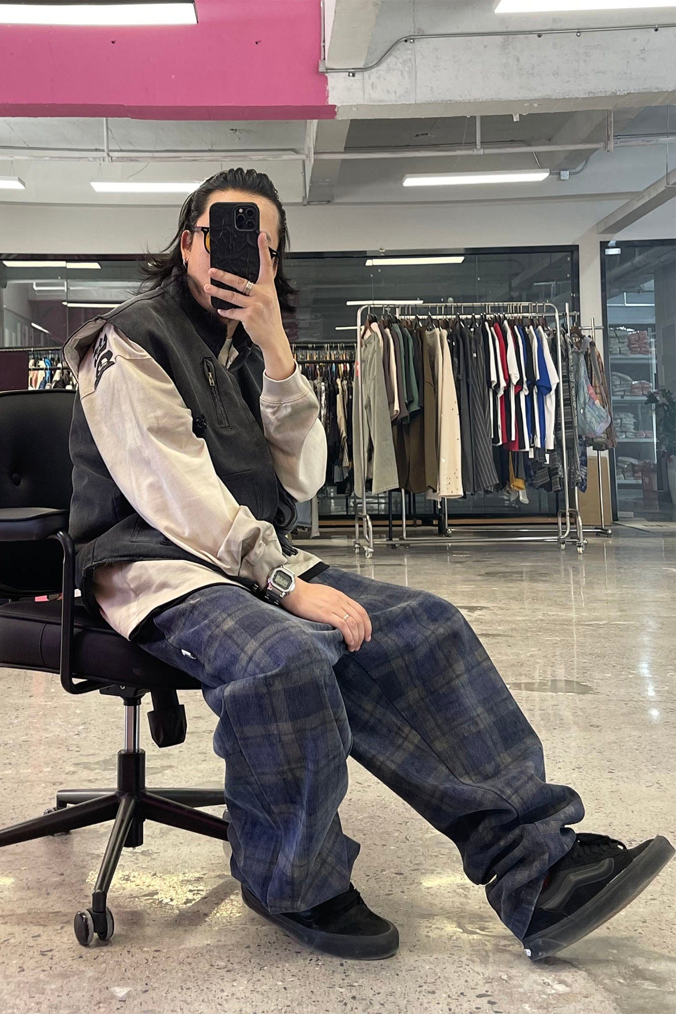 ME DA IGUAL Plaid Tapered Pants-Pants-M-Free Shipping Leatheretro