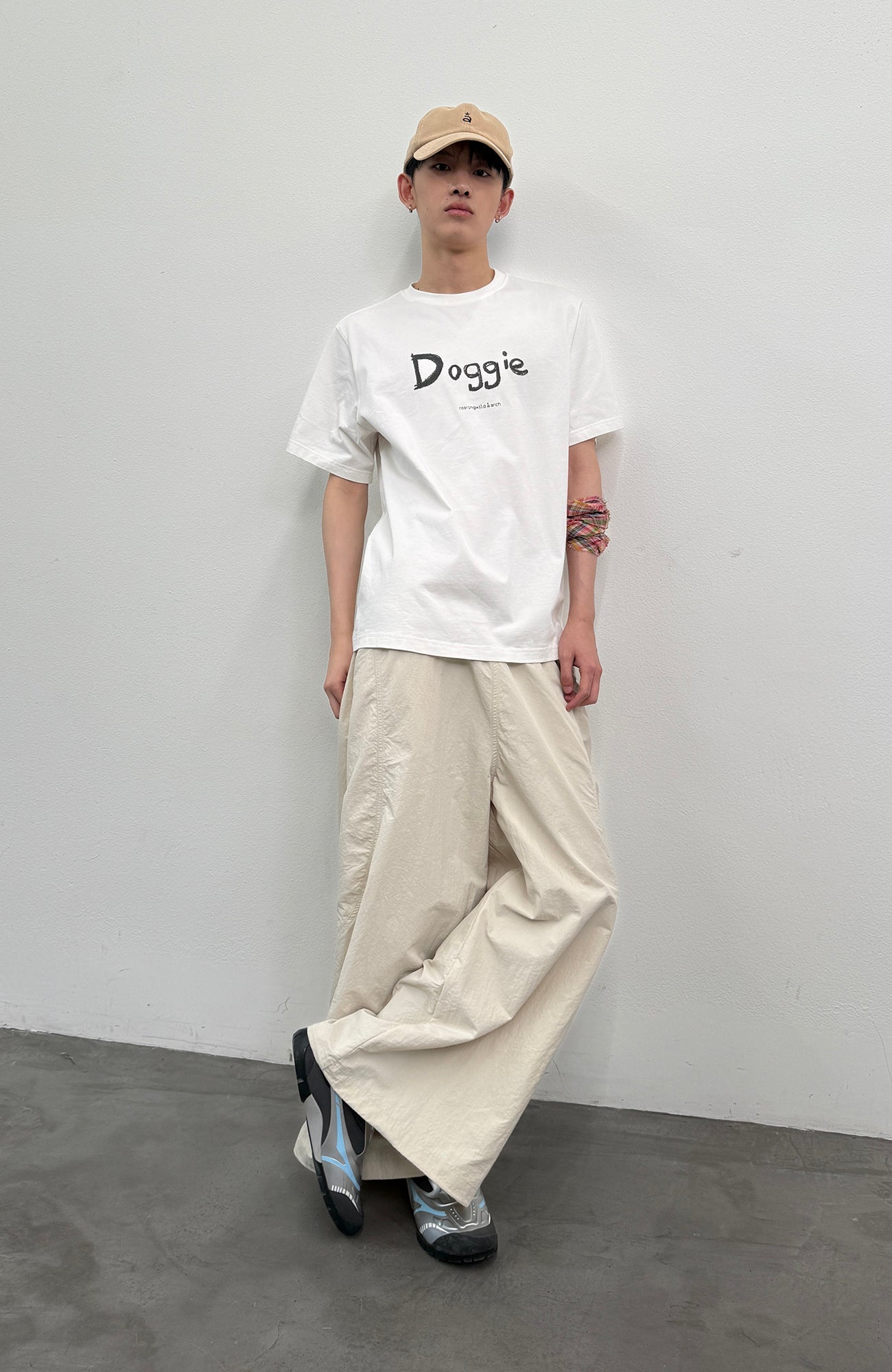 ROARINGWILD A ARCH Quick-Dry Wide-Leg Parachute Pants-Pants-XS-Green-Free Shipping Leatheretro