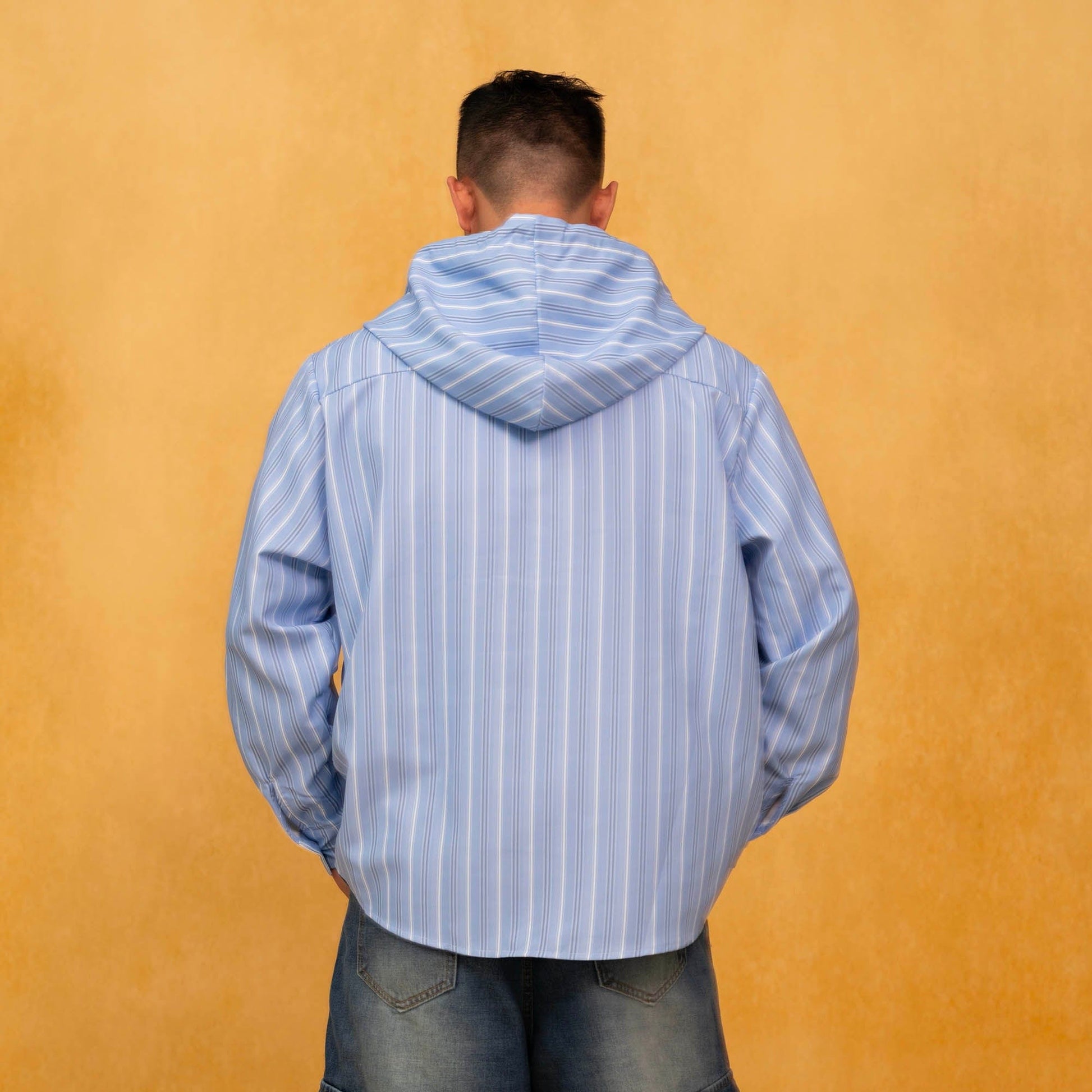 CLP Tie Graphic Striped Hooded Jacket-Jacket-M-Free Shipping Leatheretro