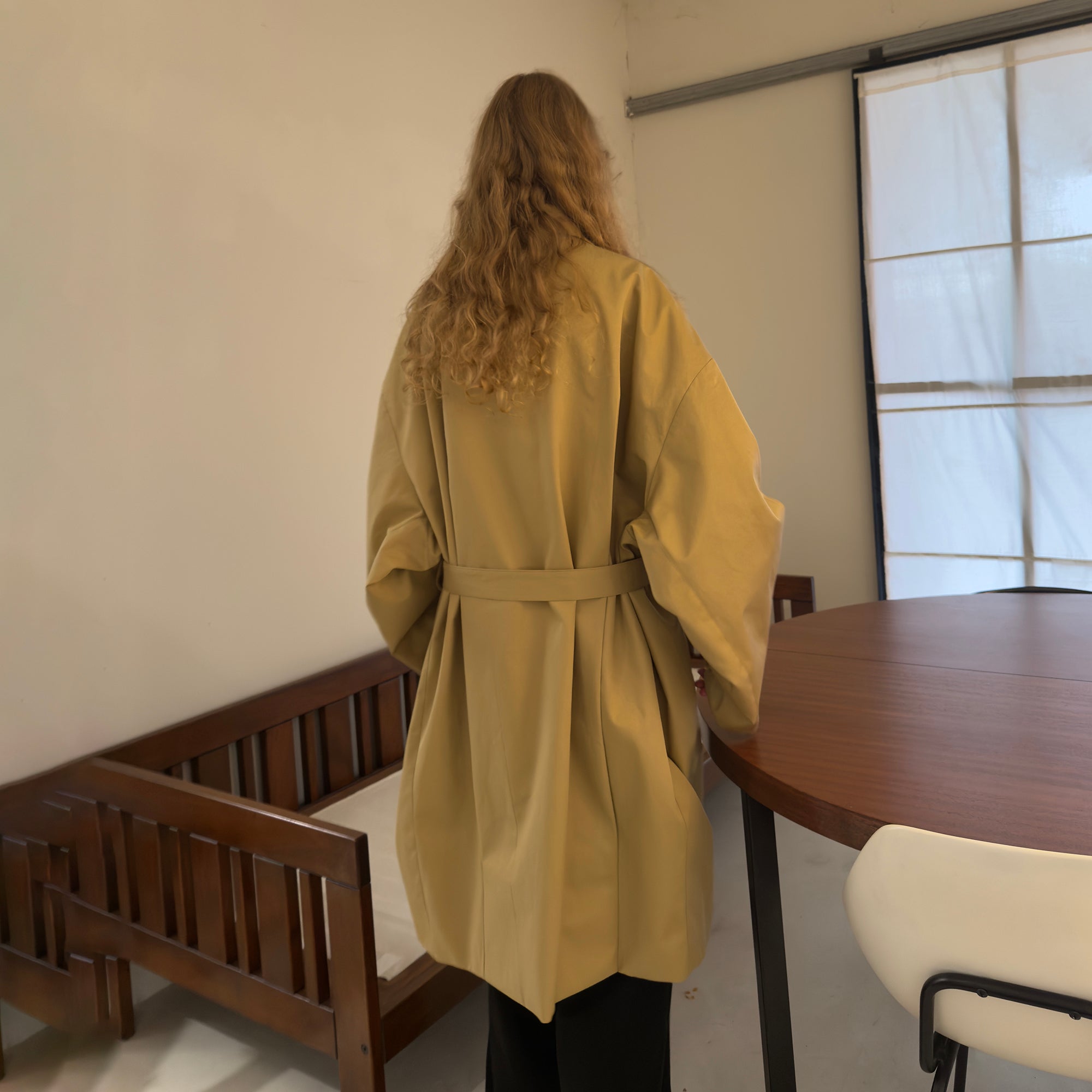MIICHOUS Floral Paneled Detachable Liner Coat-Jacket-S-Khaki-Free Shipping Leatheretro