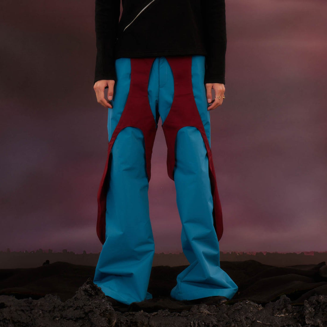 KADAKADA Cosmic Racer Deconstructed Ski Pants-Pants-S-Free Shipping Leatheretro