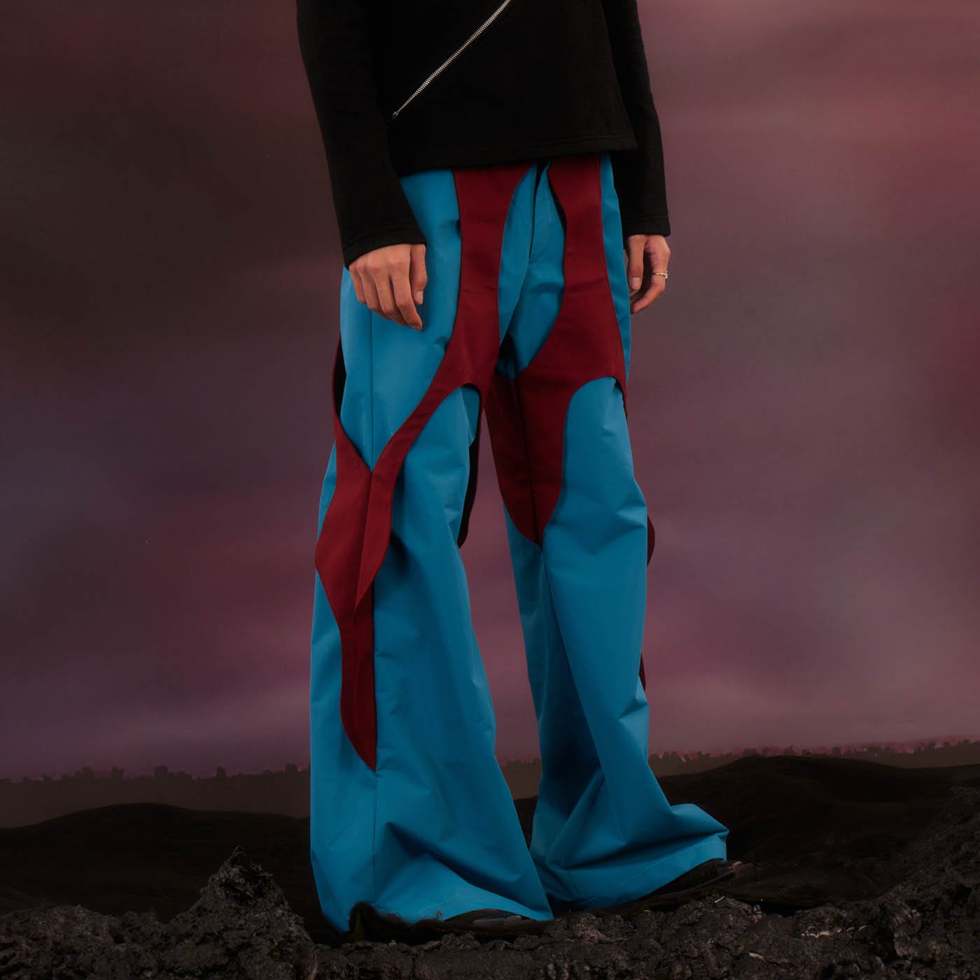 KADAKADA Cosmic Racer Deconstructed Ski Pants-Pants-S-Free Shipping Leatheretro