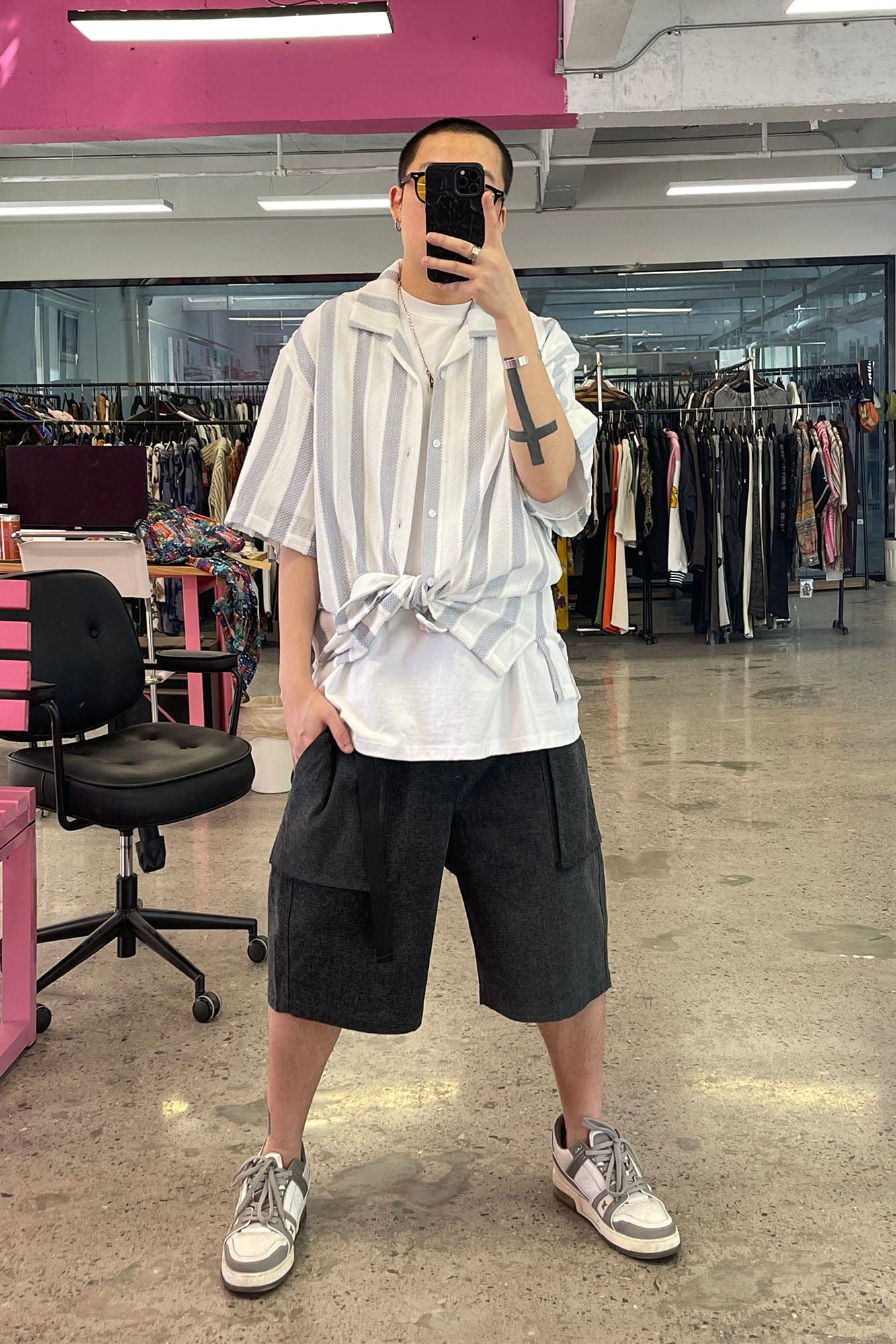 ME DA IGUAL Ethnic Embroidery Belted Shorts-Shorts-M-Free Shipping Leatheretro