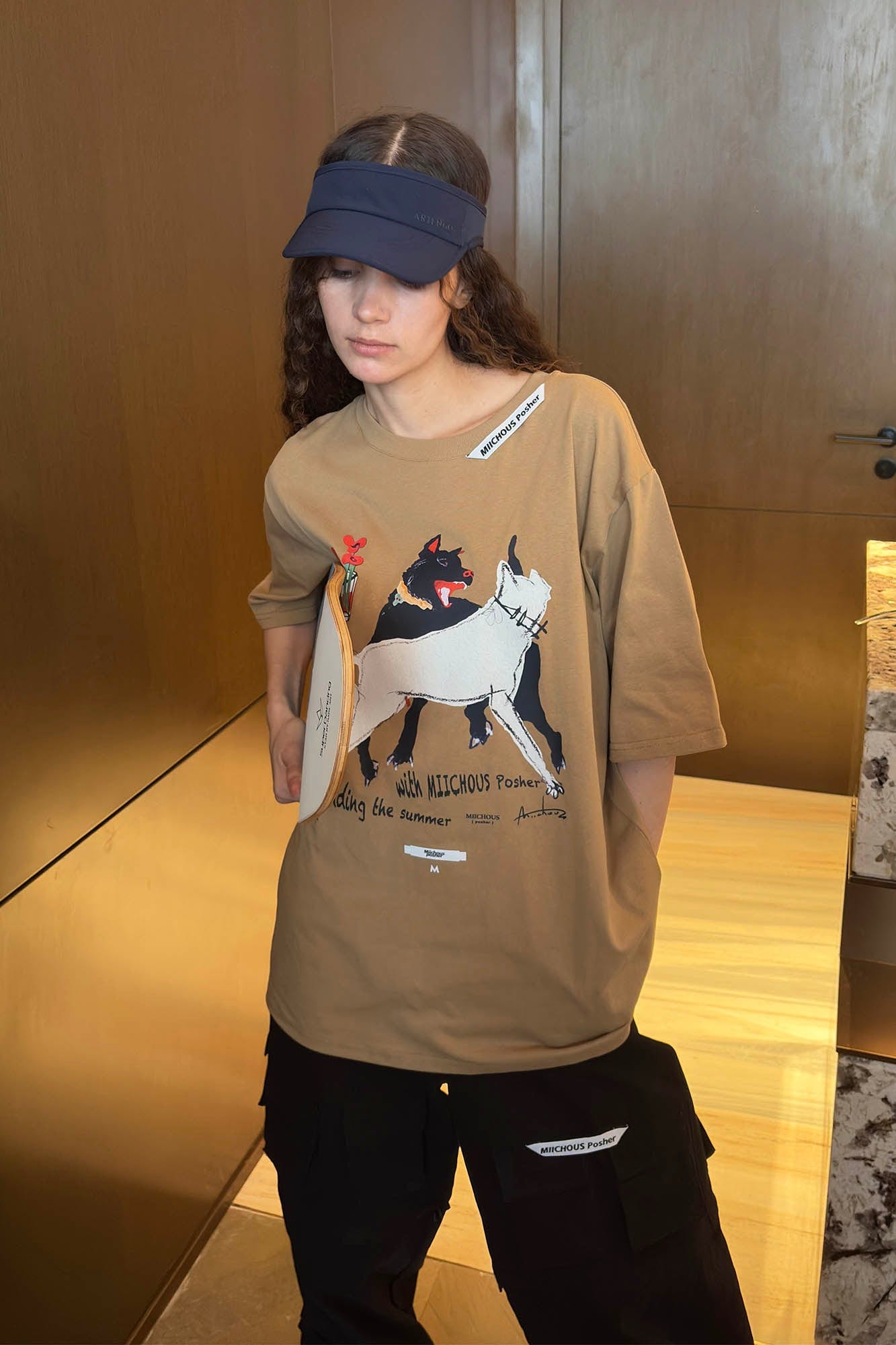 MIICHOUS Dancing Dogs Graphic T-Shirt-T Shirt-S-Free Shipping Leatheretro