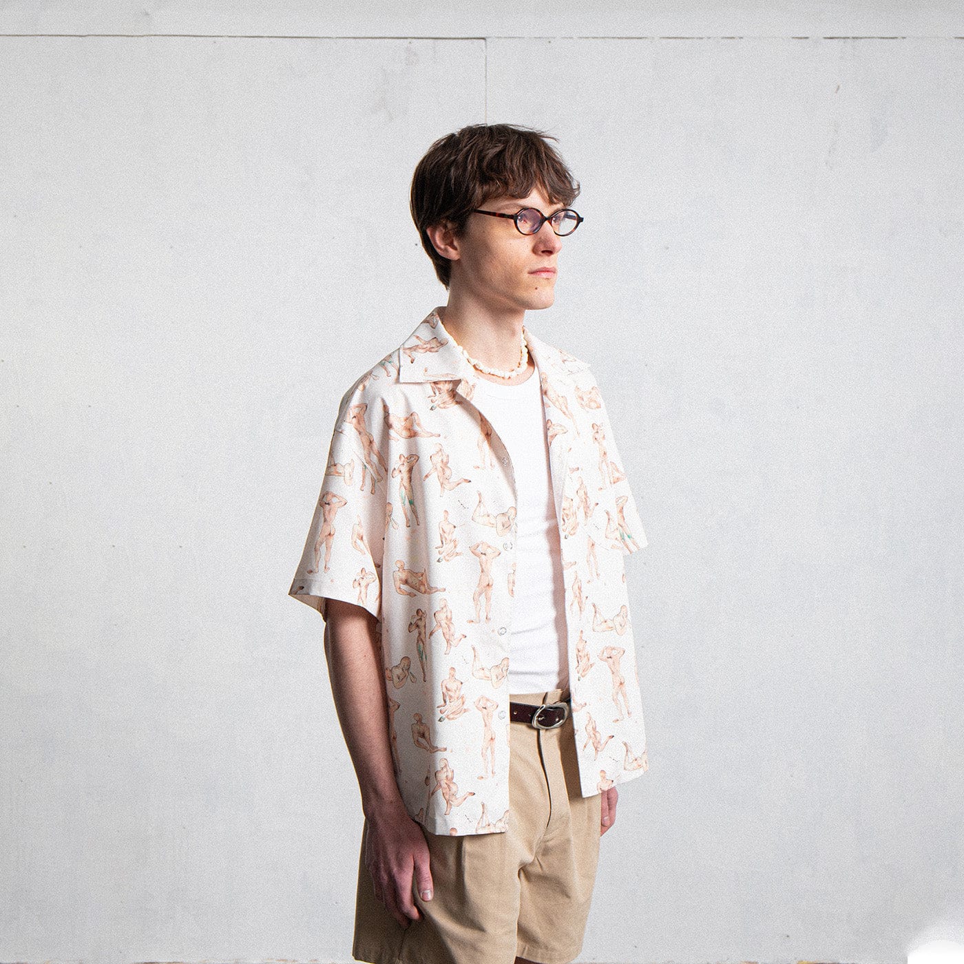 LEONSENSE Modern Body Full-Print Half Shirt-Half shirt-S-Free Shipping Leatheretro