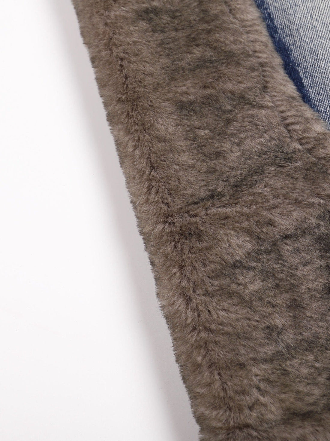 DND4DES Faux Fur Spliced Jeans-Jeans-S-Free Shipping Leatheretro