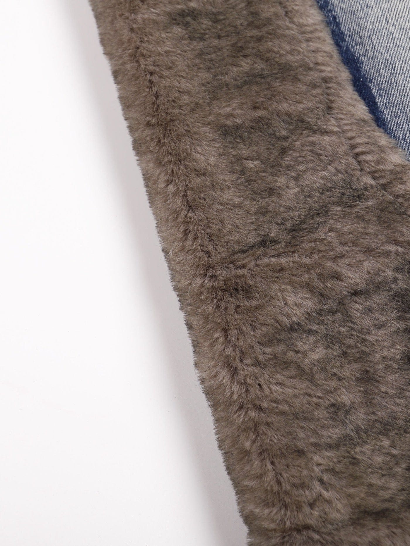 DND4DES Faux Fur Spliced Jeans-Jeans-S-Free Shipping Leatheretro