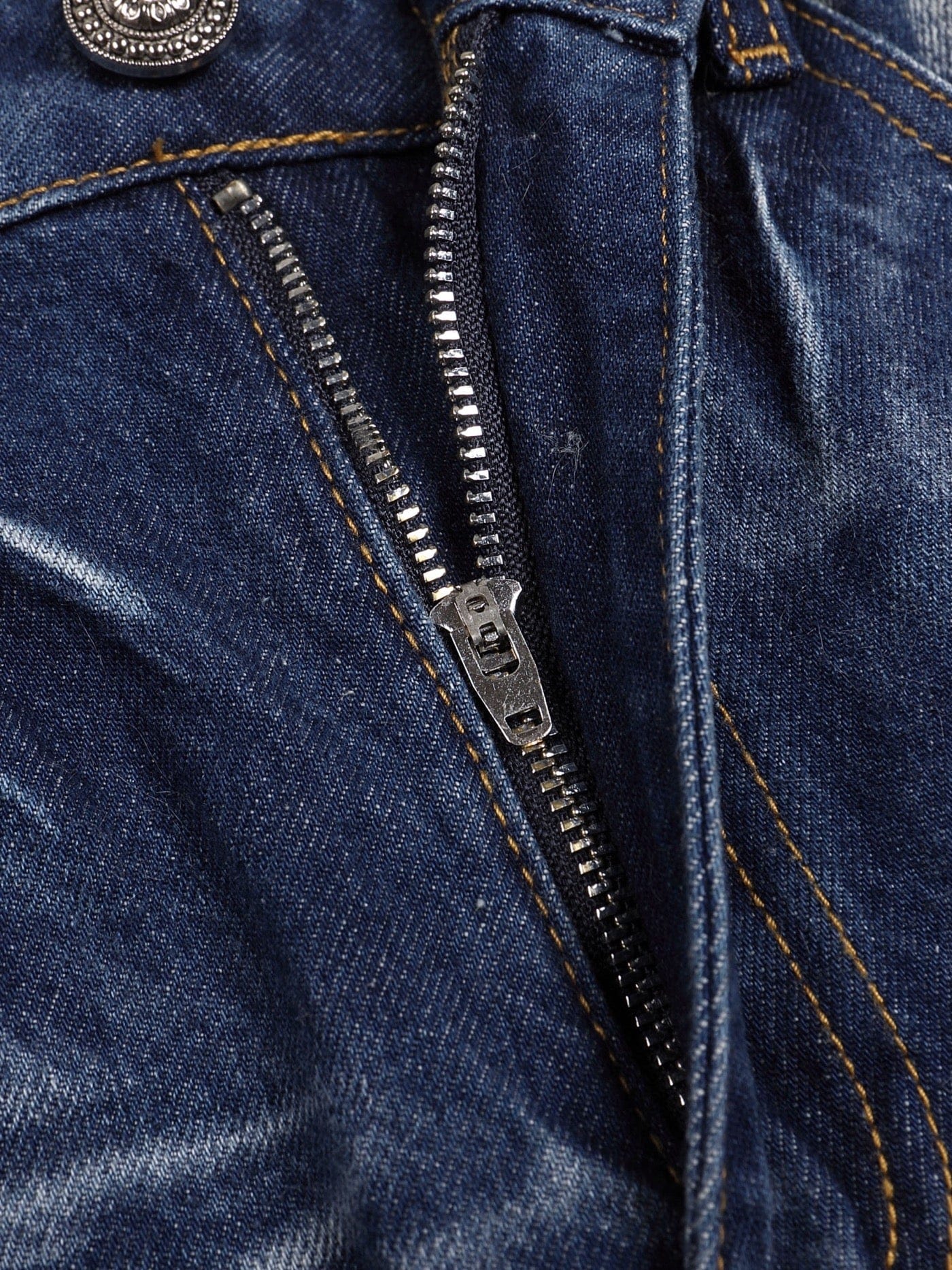 DND4DES Faux Fur Spliced Jeans-Jeans-S-Free Shipping Leatheretro