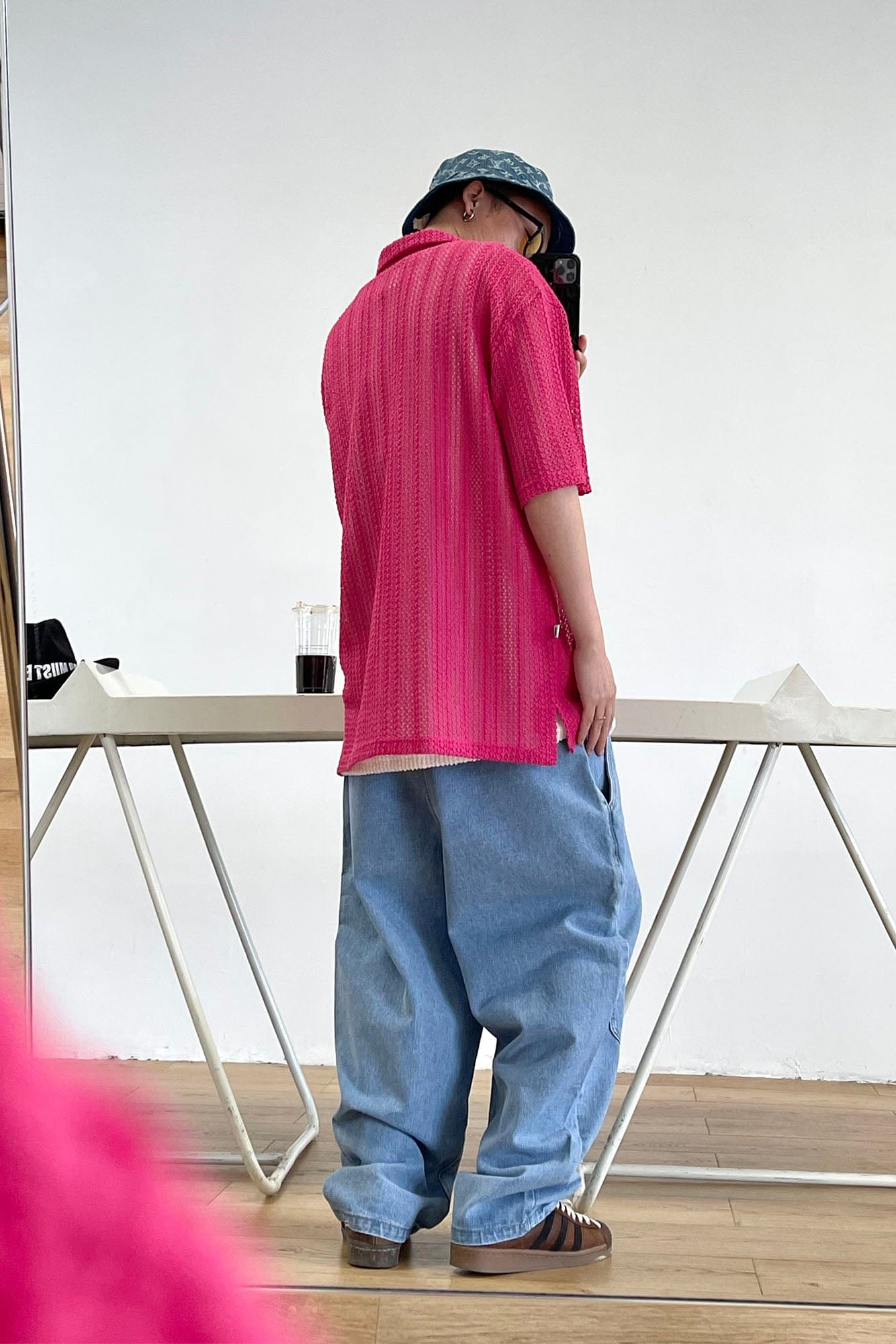 ME DA IGUAL Crochet Polo Oversized T-Shirt-Shirt-M-Free Shipping Leatheretro