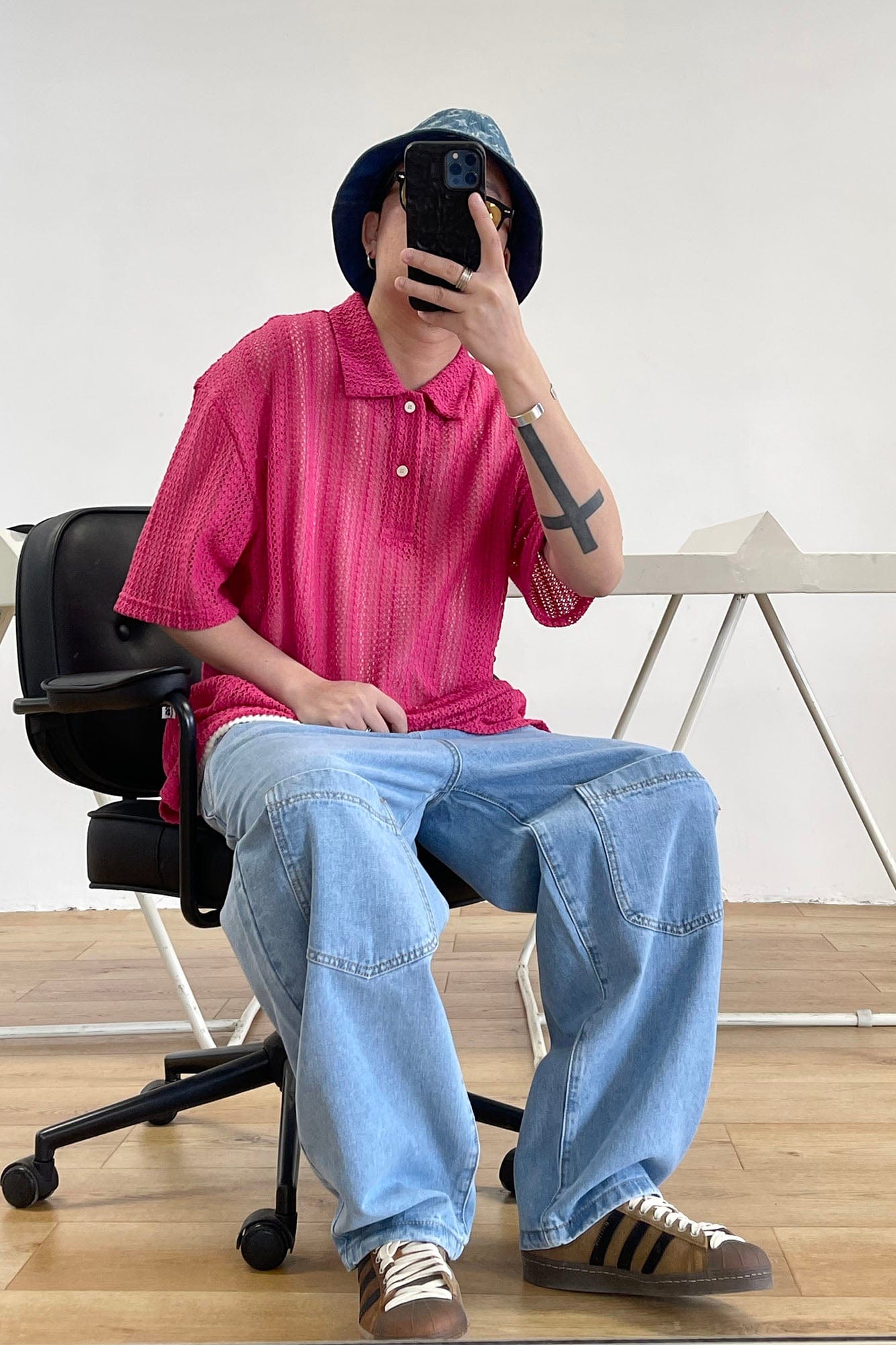 ME DA IGUAL Retro Washed Paneled Jeans-Jeans-M-Free Shipping Leatheretro