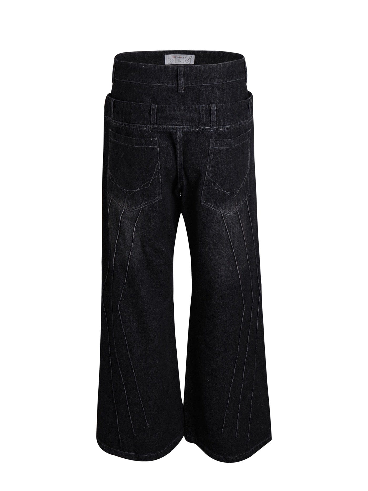 DND4DES Raw-Edge Faux Fur Spliced Jeans-Jeans-S-Free Shipping Leatheretro