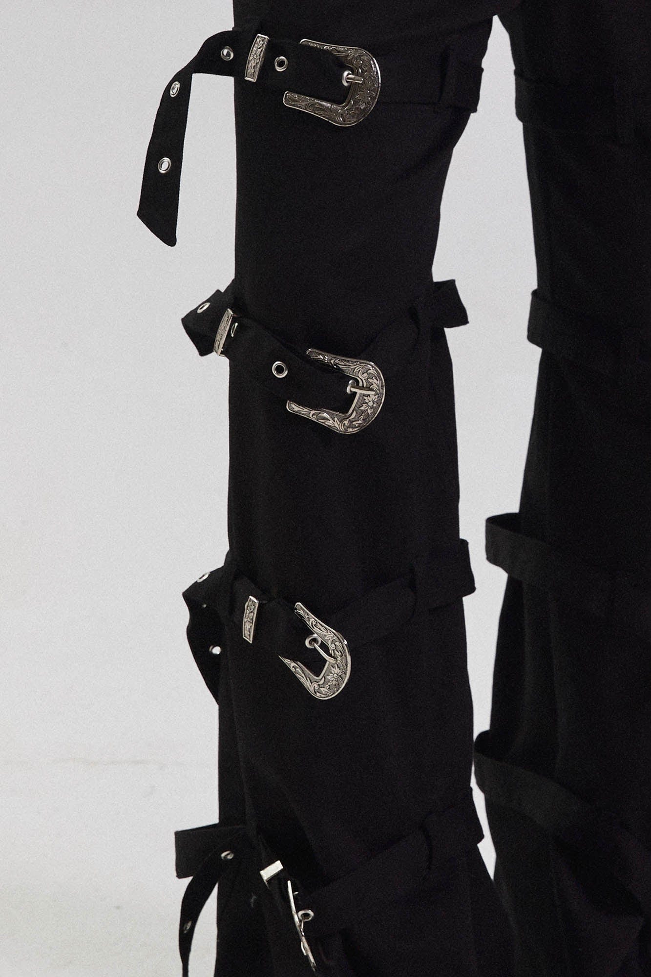 KADAKADA Buckled Bondage Pants-Pants-S - 31"-Free Shipping Leatheretro