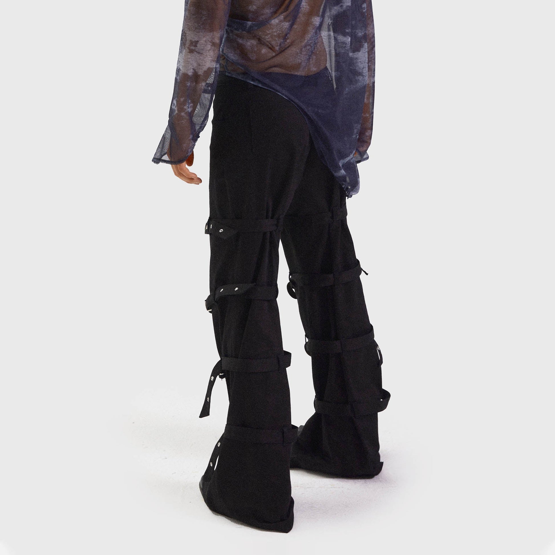 KADAKADA Buckled Bondage Pants-Pants-S - 31"-Free Shipping Leatheretro