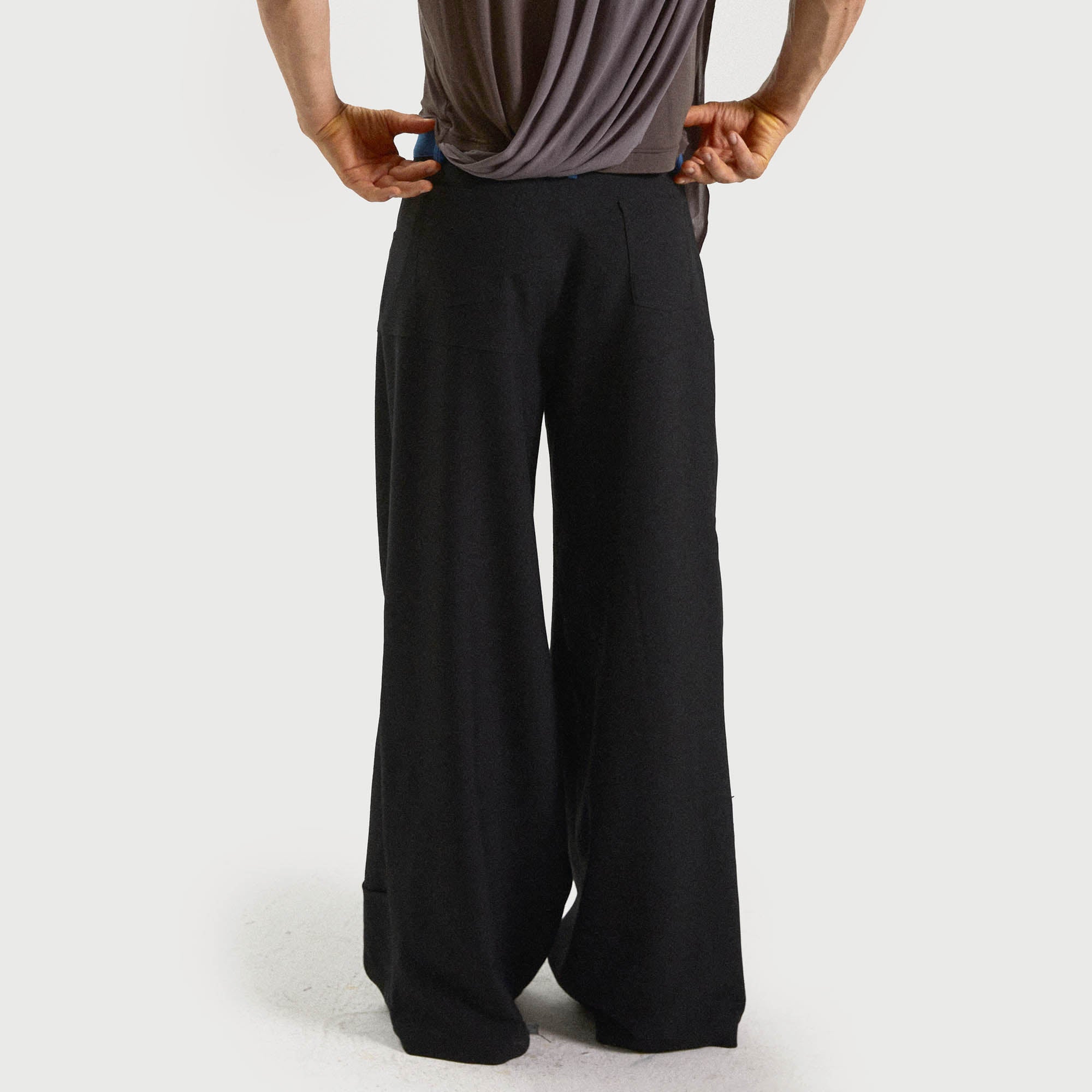 KADAKADA Spliced Oversized Suit Pants-Pants-S-Free Shipping Leatheretro