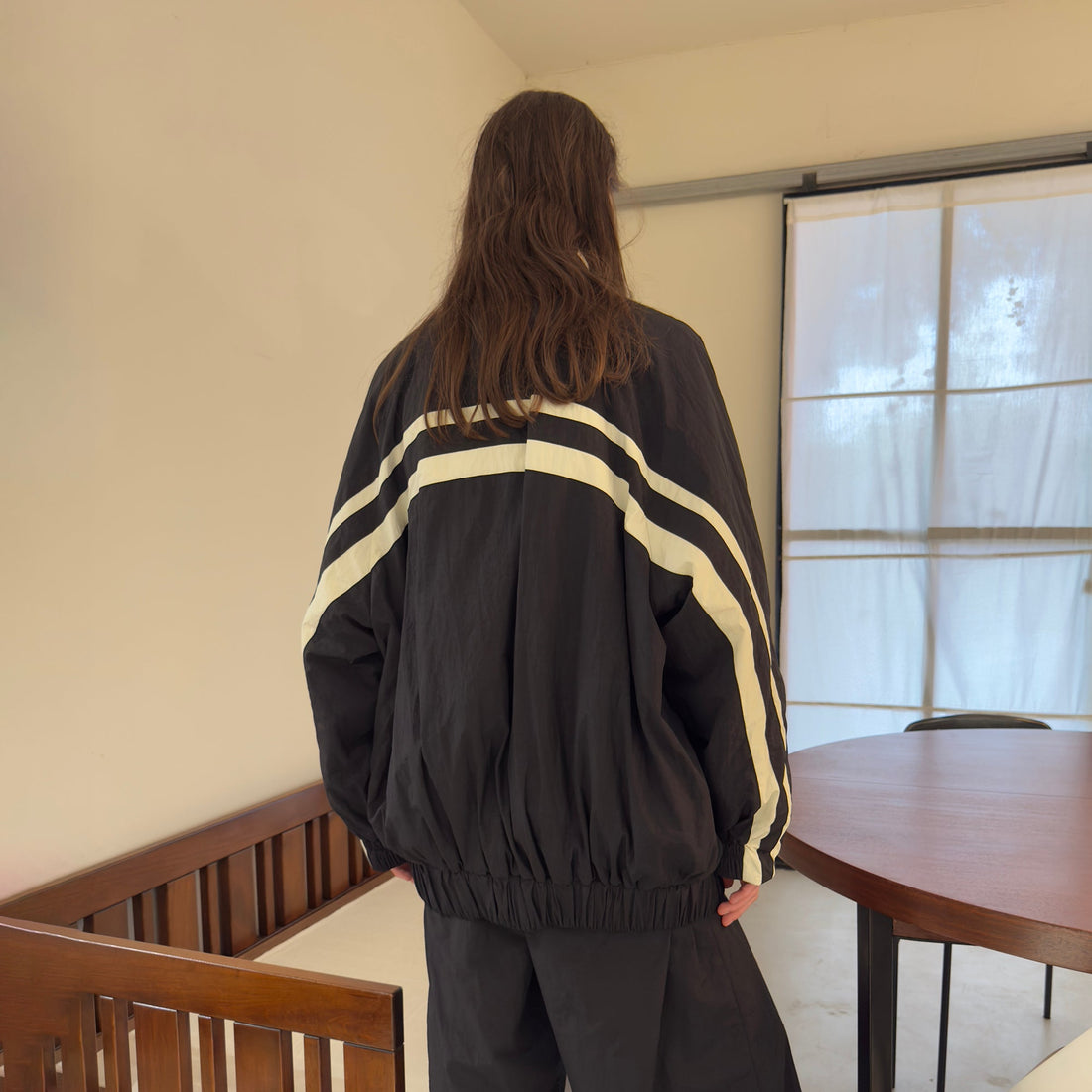 MIICHOUS Contrast Stripes Paneled Padded Jacket-Jacket-S-Free Shipping Leatheretro