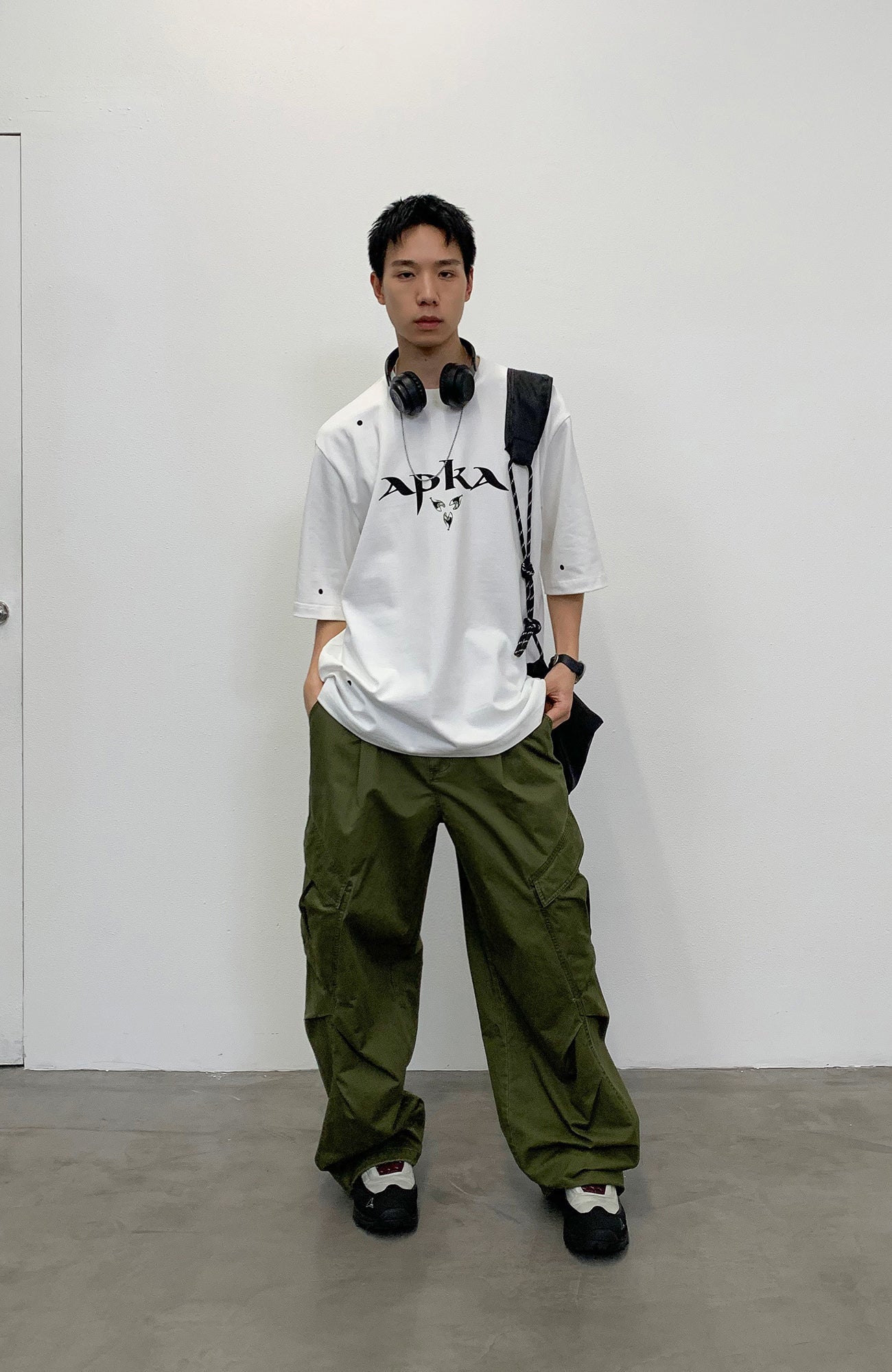 ROARINGWILD A ARCH Classic Utility Parachute Pants-Pants-XS-Green-Free Shipping Leatheretro