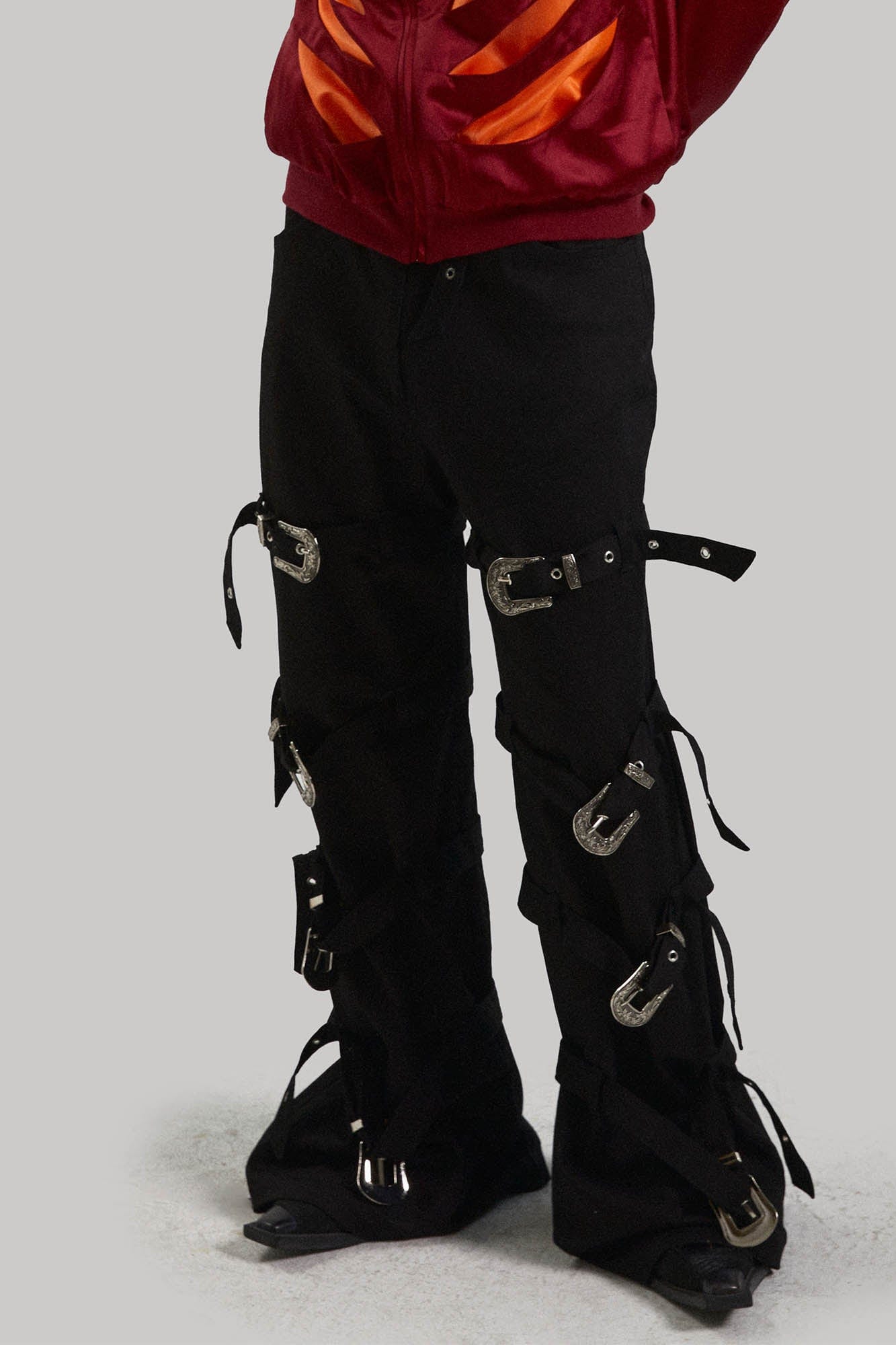 KADAKADA Buckled Bondage Pants-Pants-S - 31"-Free Shipping Leatheretro