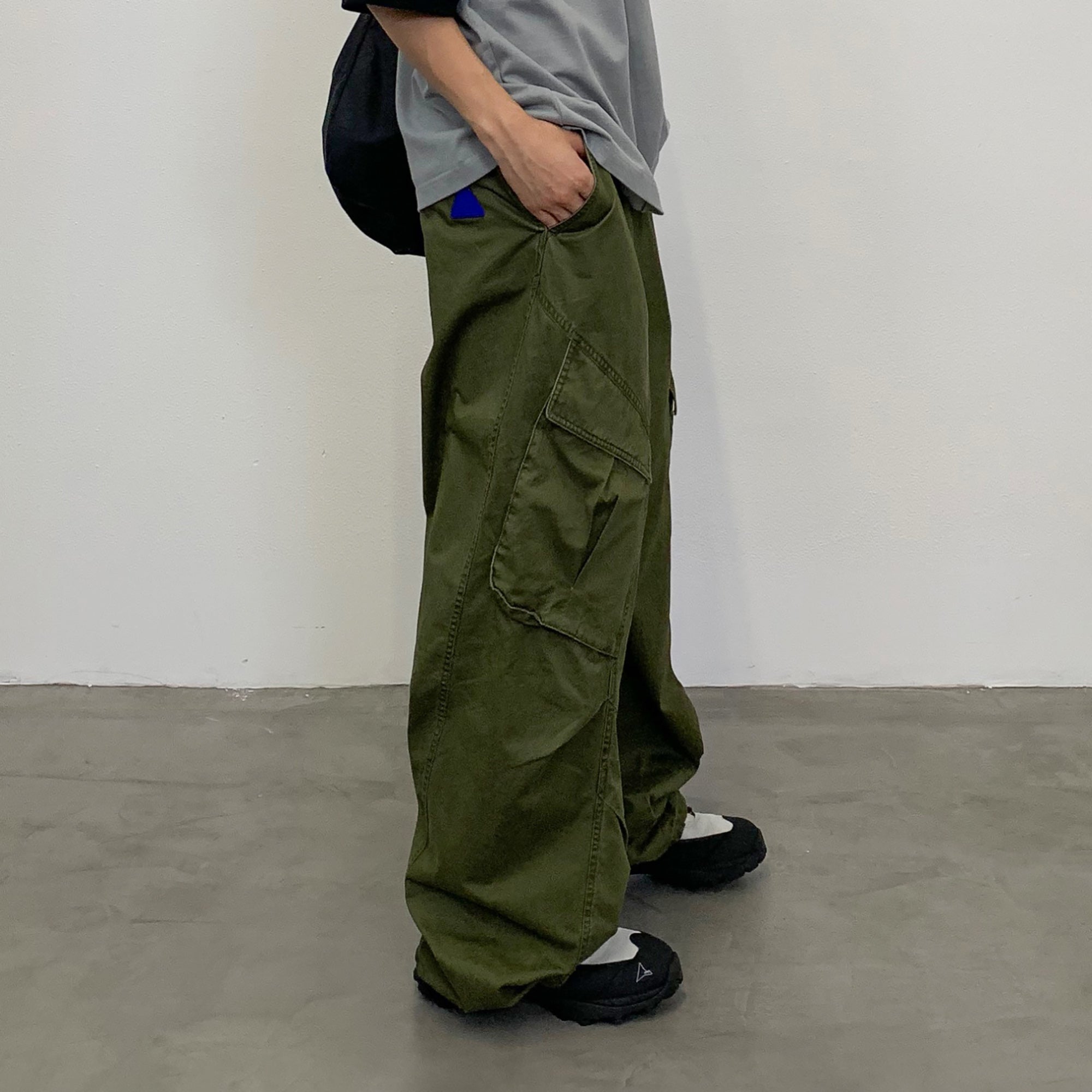 ROARINGWILD A ARCH Classic Utility Parachute Pants-Pants-XS-Green-Free Shipping Leatheretro