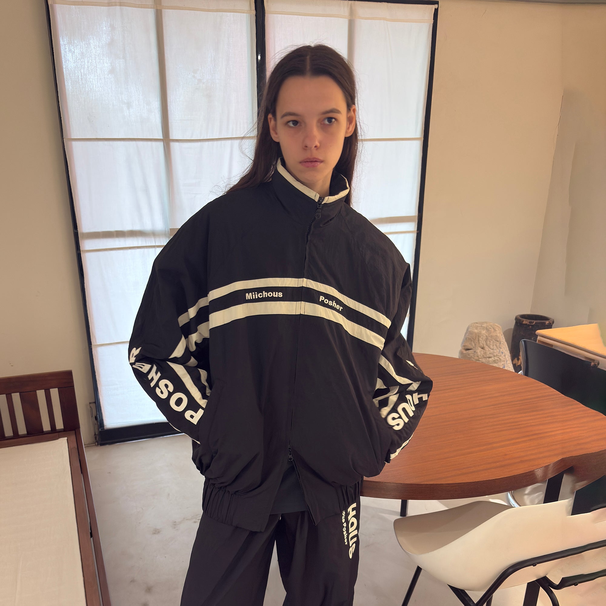 MIICHOUS Contrast Stripes Paneled Padded Jacket-Jacket-S-Free Shipping Leatheretro