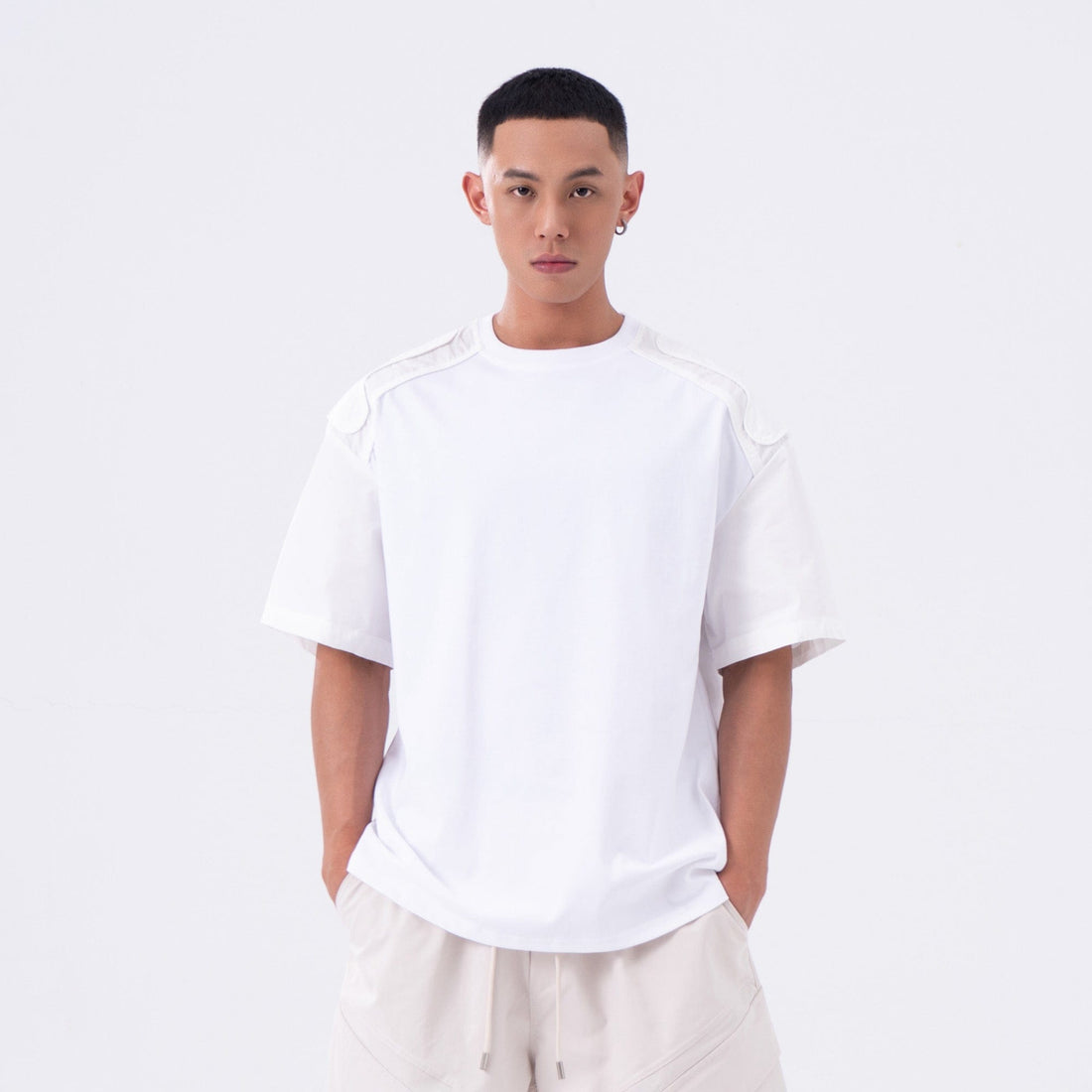 CLP The Epaulette T-Shirt-T Shirt-M-Black-Free Shipping Leatheretro