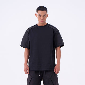 CLP The Epaulette T-Shirt-T Shirt-M-Black-Free Shipping Leatheretro