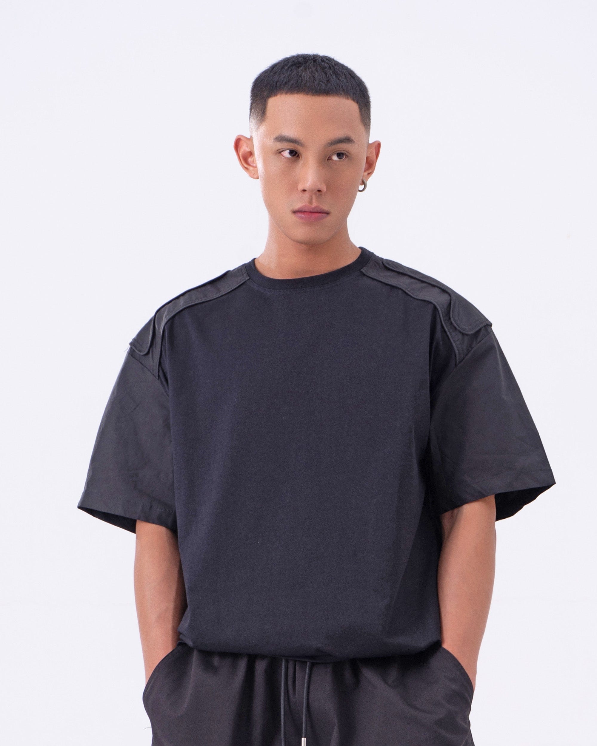 CLP The Epaulette T-Shirt-T Shirt-M-Black-Free Shipping Leatheretro