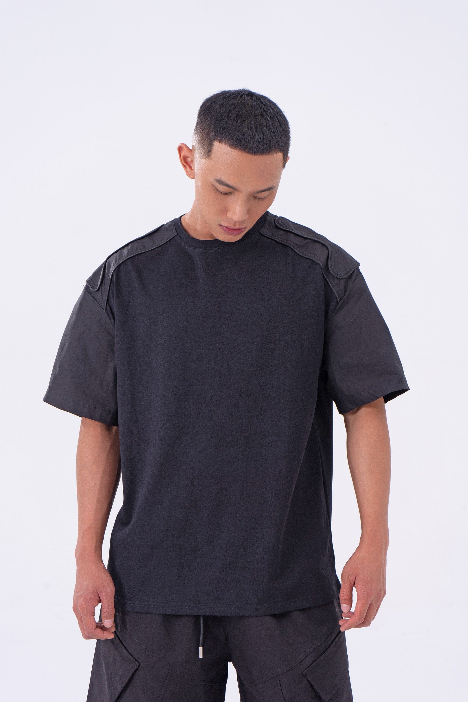 CLP The Epaulette T-Shirt-T Shirt-M-Black-Free Shipping Leatheretro