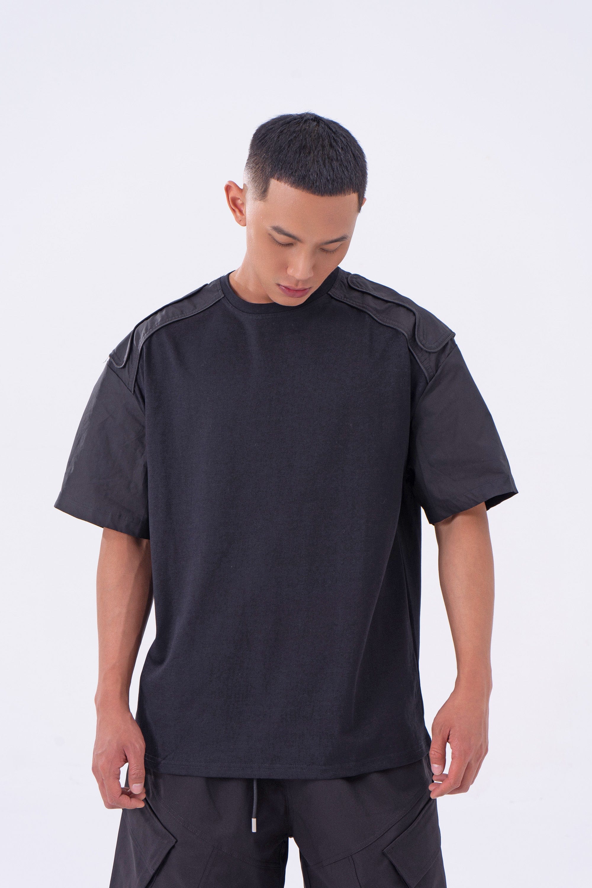 CLP The Epaulette T-Shirt-T Shirt-M-Black-Free Shipping Leatheretro