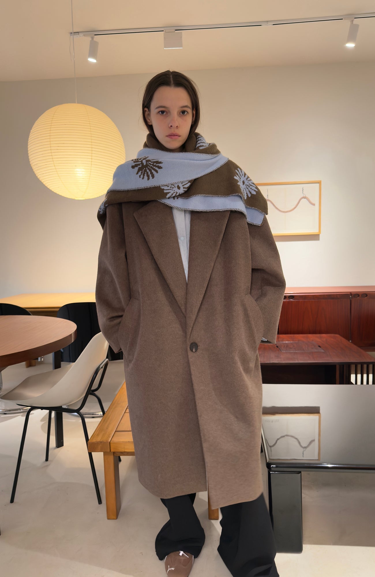 MIICHOUS Floral Embroidered Detachable Liner Overcoat-Jacket-S-Brown-Free Shipping Leatheretro