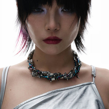 ILLUSORY Doomsday Disco Necklace-Necklace-Standard (15.4 Inches - 18.1 Inches)-Free Shipping Leatheretro